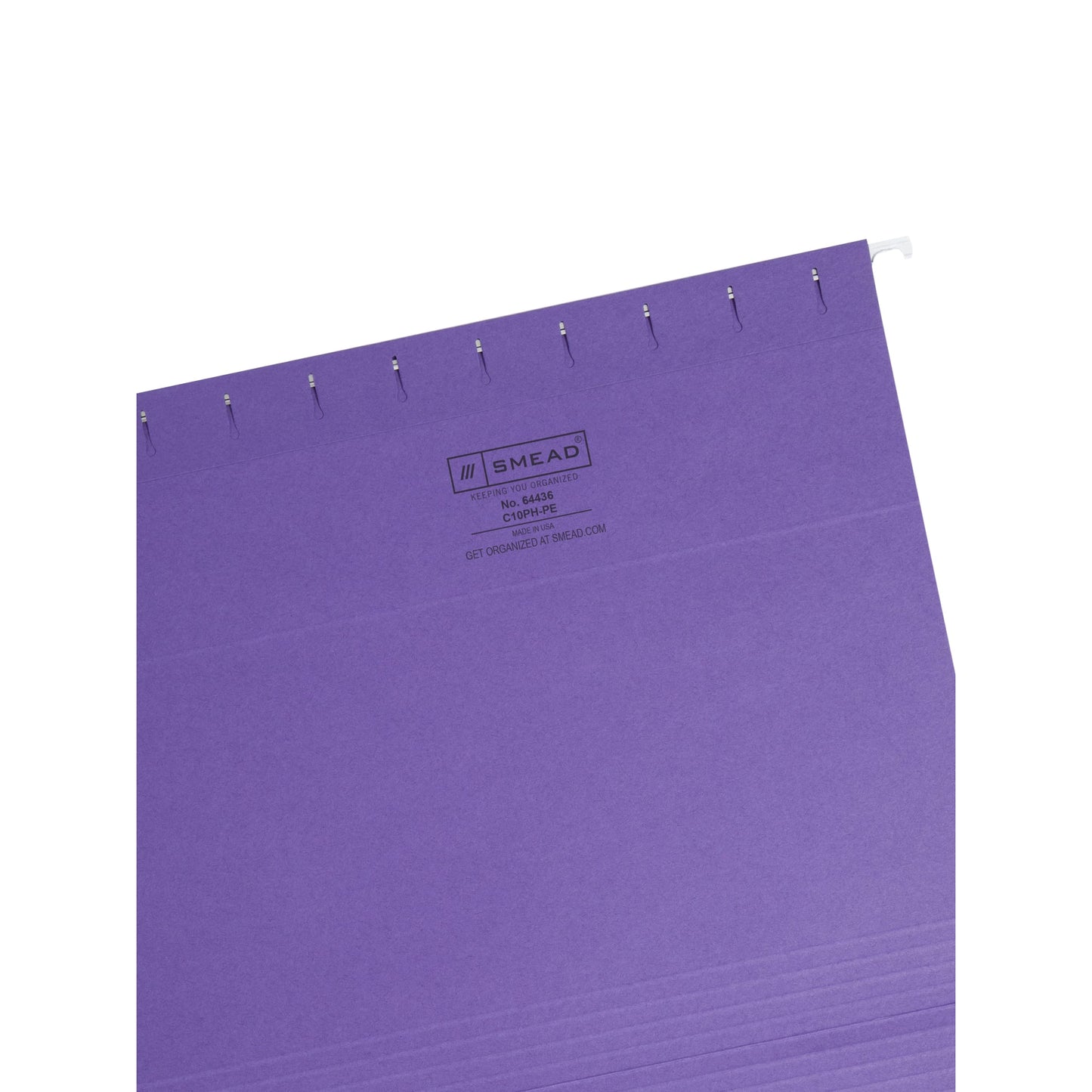 Standard Hanging File Folders, Purple Color, Letter Size, Set of 25, 086486644365