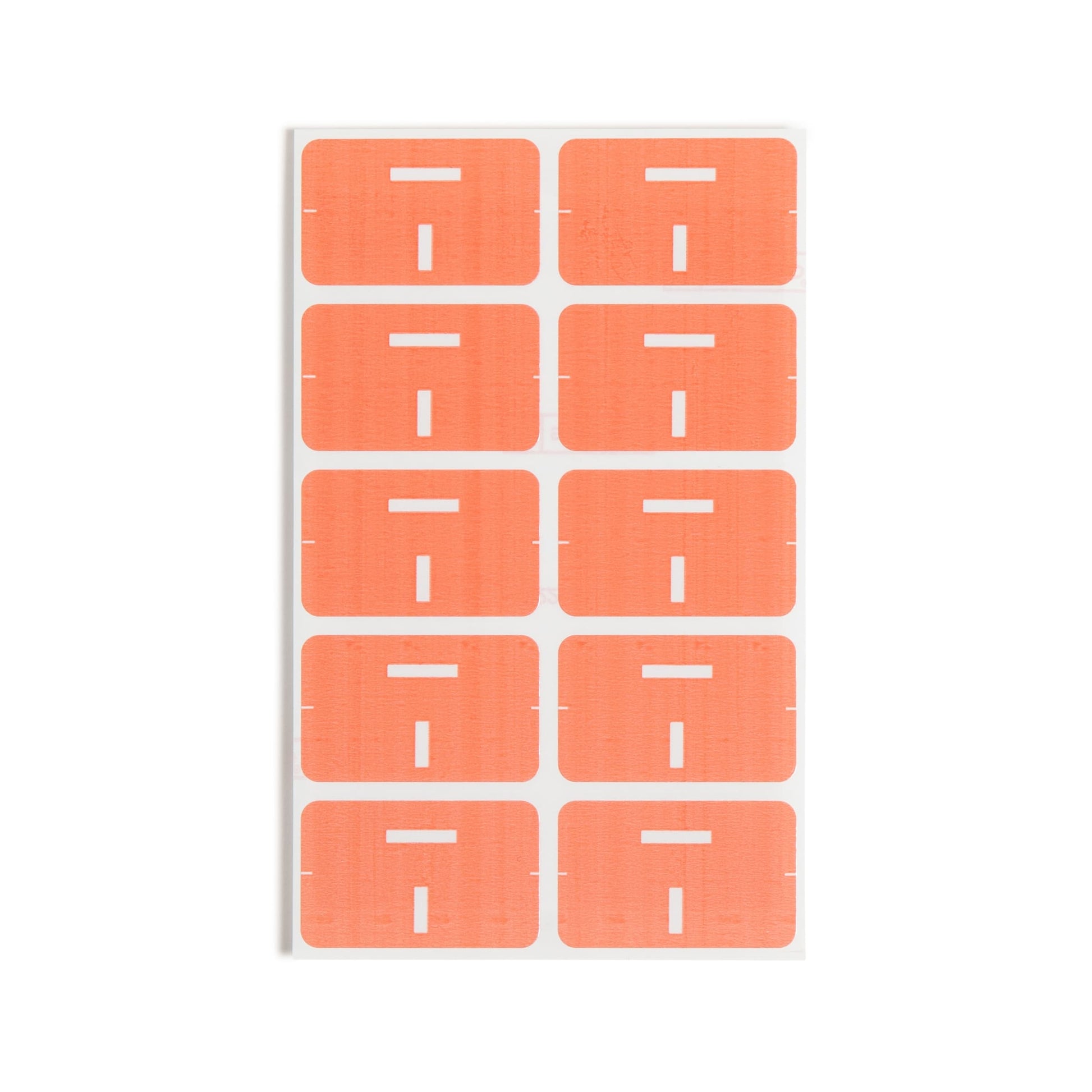 AlphaZ® ACCS Color Coded Alphabetic Labels - Sheets, Pink Color, 1" X 1-5/8" Size, Set of 100, 086486671798
