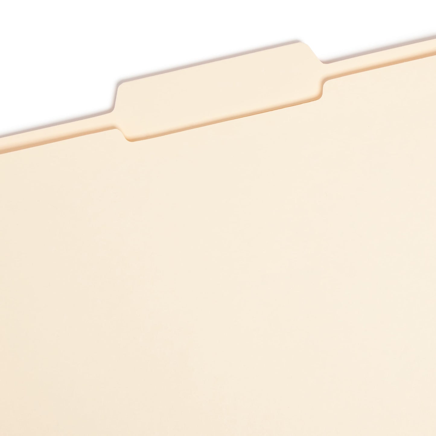 Reinforced Tab File Folders, 1/3-Cut Center Tab, Manila Color, Letter Size, Set of 100, 086486103367
