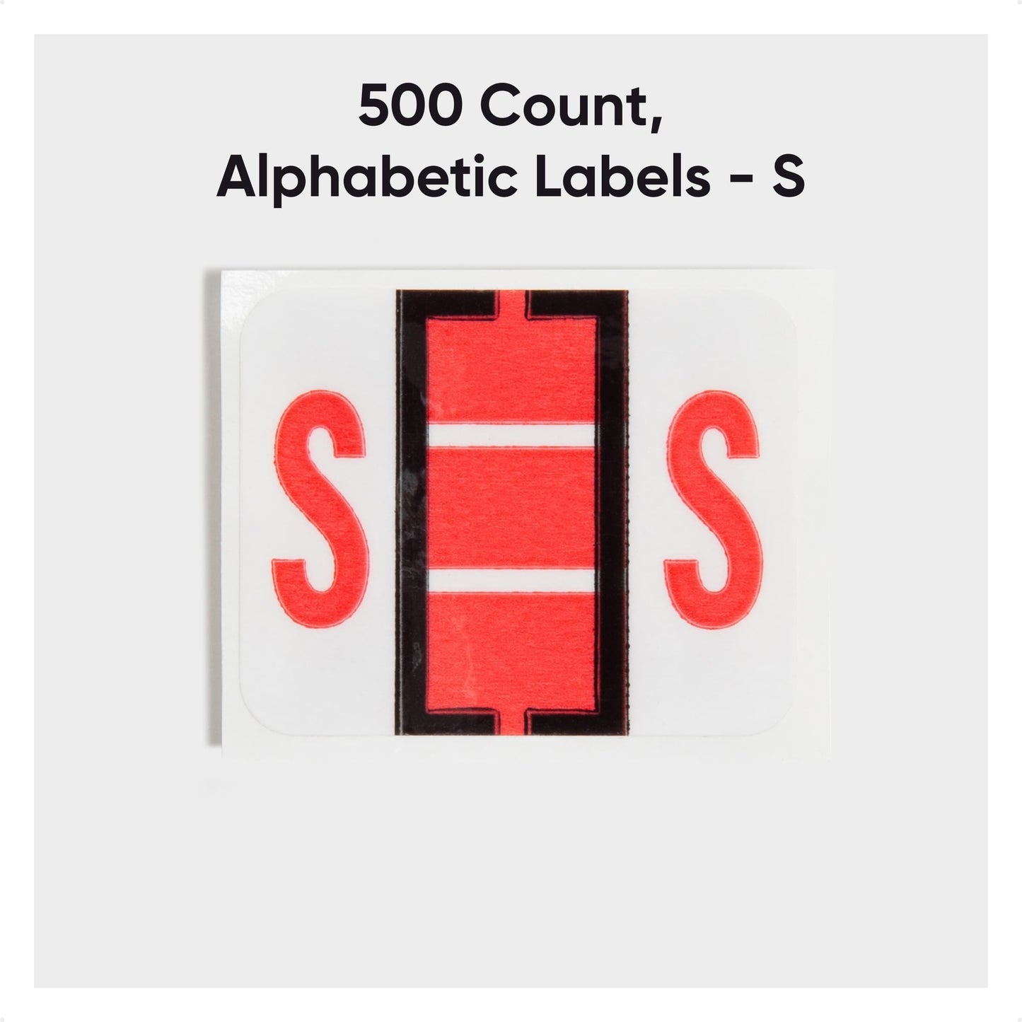 BCCR Bar Style Color-Coded Alphabetic Labels, A-Z Rolls, Pink Color, 1-1/4" X 1" Size, Set of 50, 086486670890