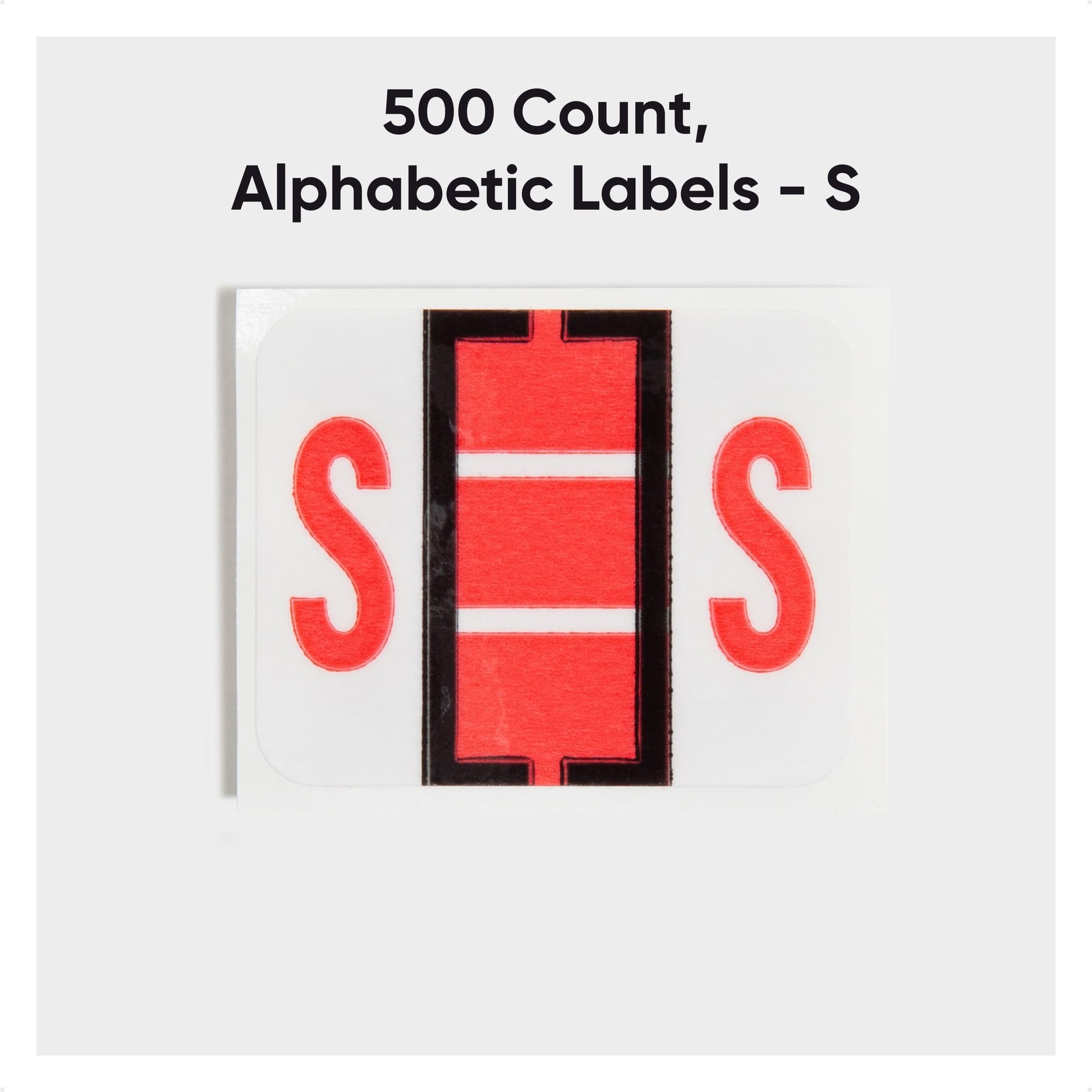 BCCR Bar Style Color-Coded Alphabetic Labels, A-Z Rolls, Pink Color, 1-1/4" X 1" Size, Set of 50, 086486670890