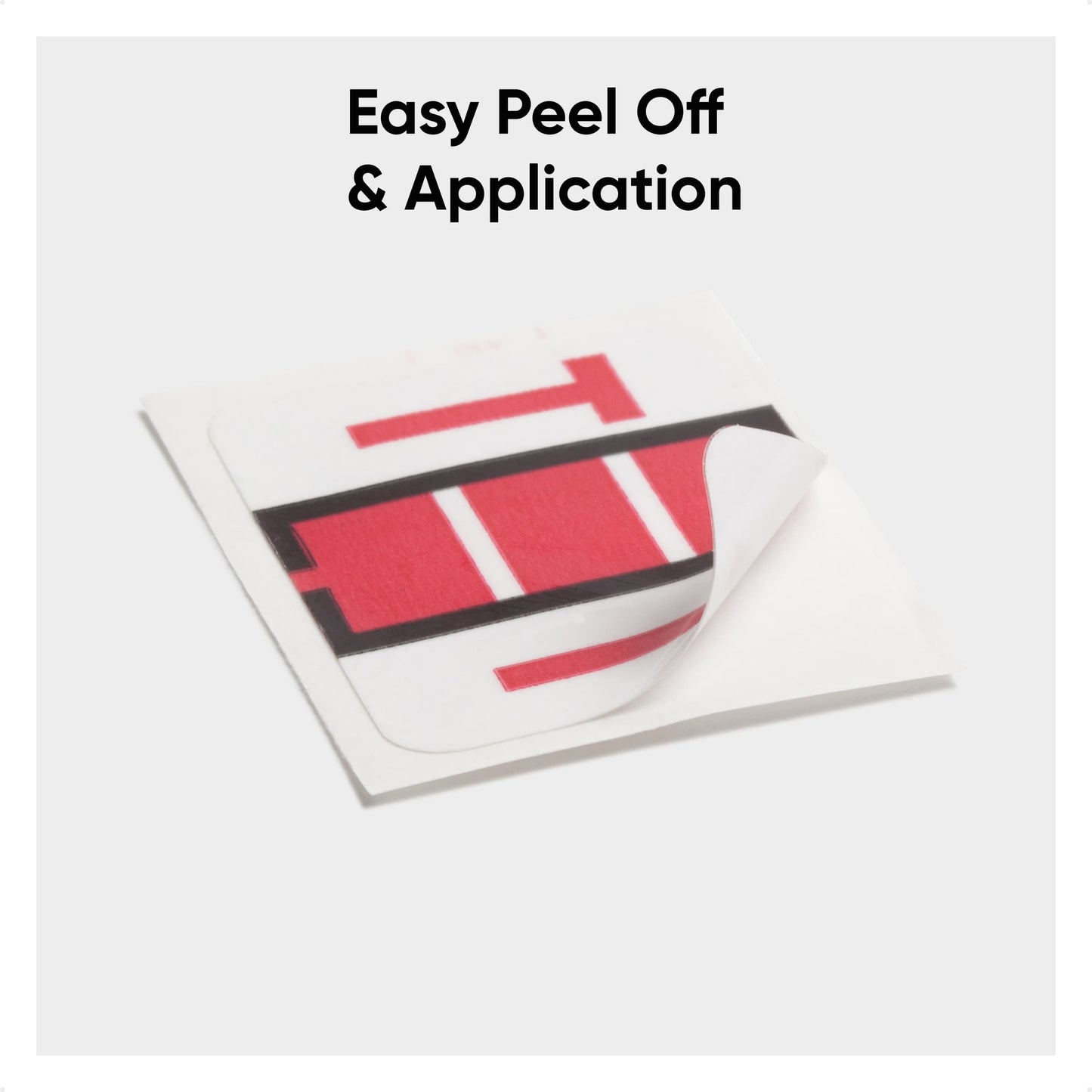 BCCR Bar Style Color-Coded Alphabetic Labels, A-Z Rolls, Red Color, 1-1/4" X 1" Size, Set of 50, 086486670906