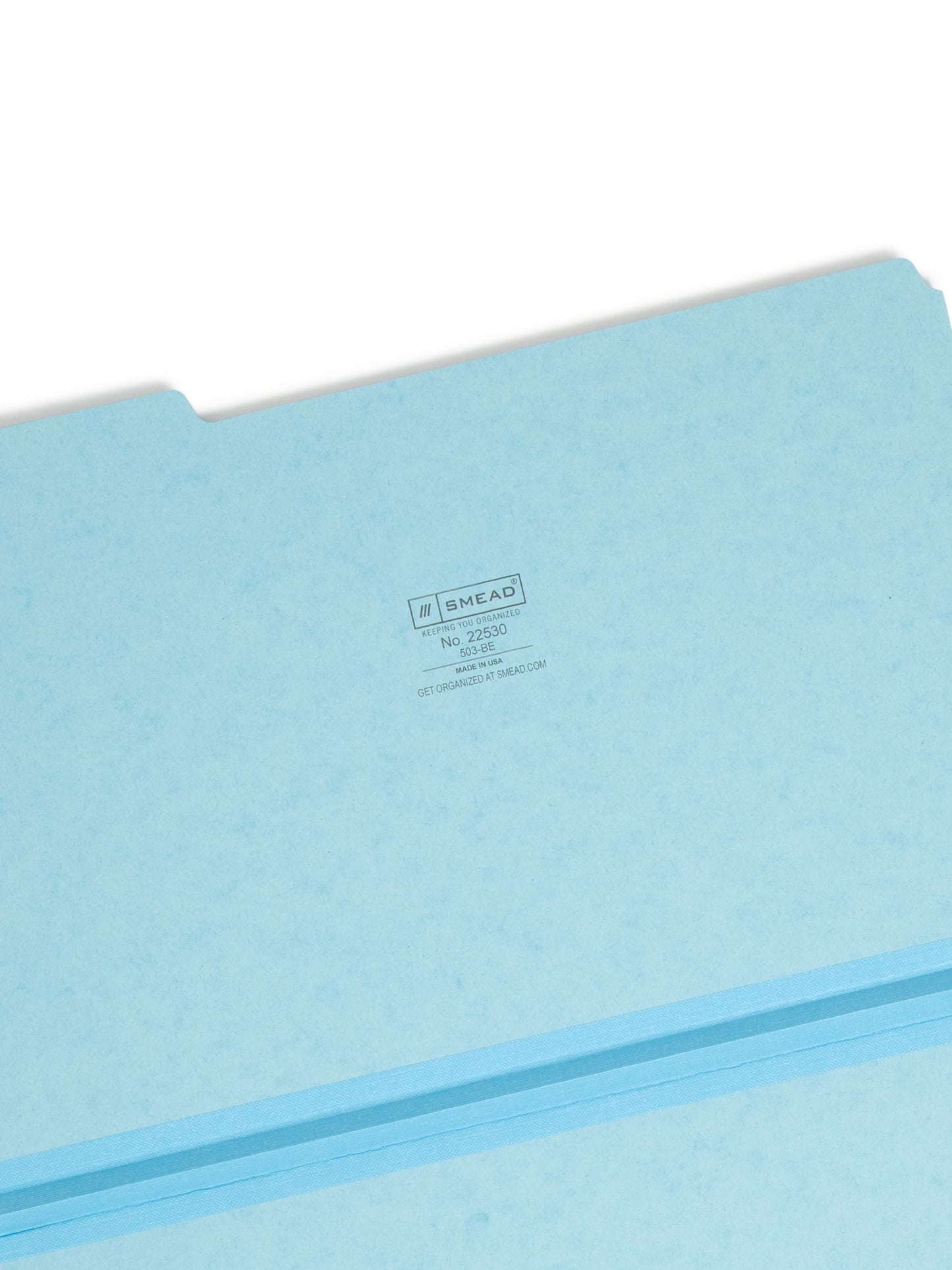 Pressboard File Folder, 1 inch Expansion, 1/3-Cut Tab, Blue Color, Legal Size, Set of 25, 086486225304