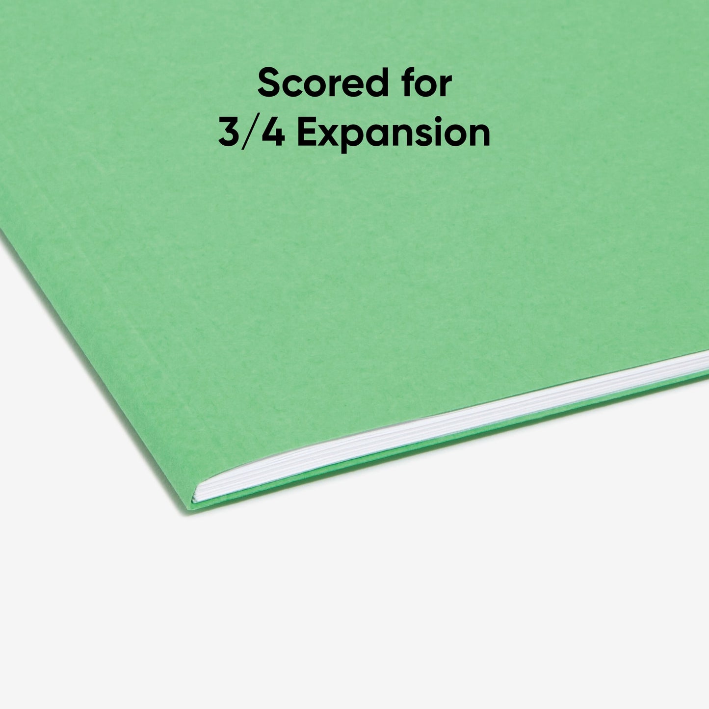 Standard Hanging File Folders with 1/5-Cut Tabs, Green Color, Letter Size, Set of 25, 086486640619