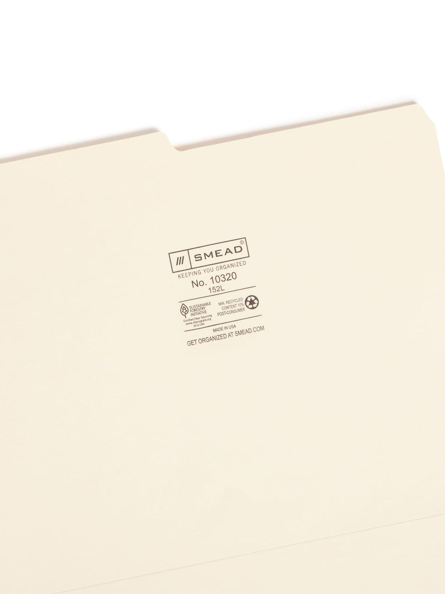 Standard File Folders, 1/2-Cut Tab, Manila Color, Letter Size, Set of 100, 086486103206