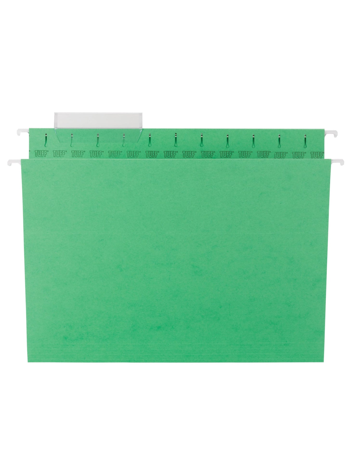 TUFF® Hanging File Folders with Easy Slide® Tabs, Green Color, Letter Size,