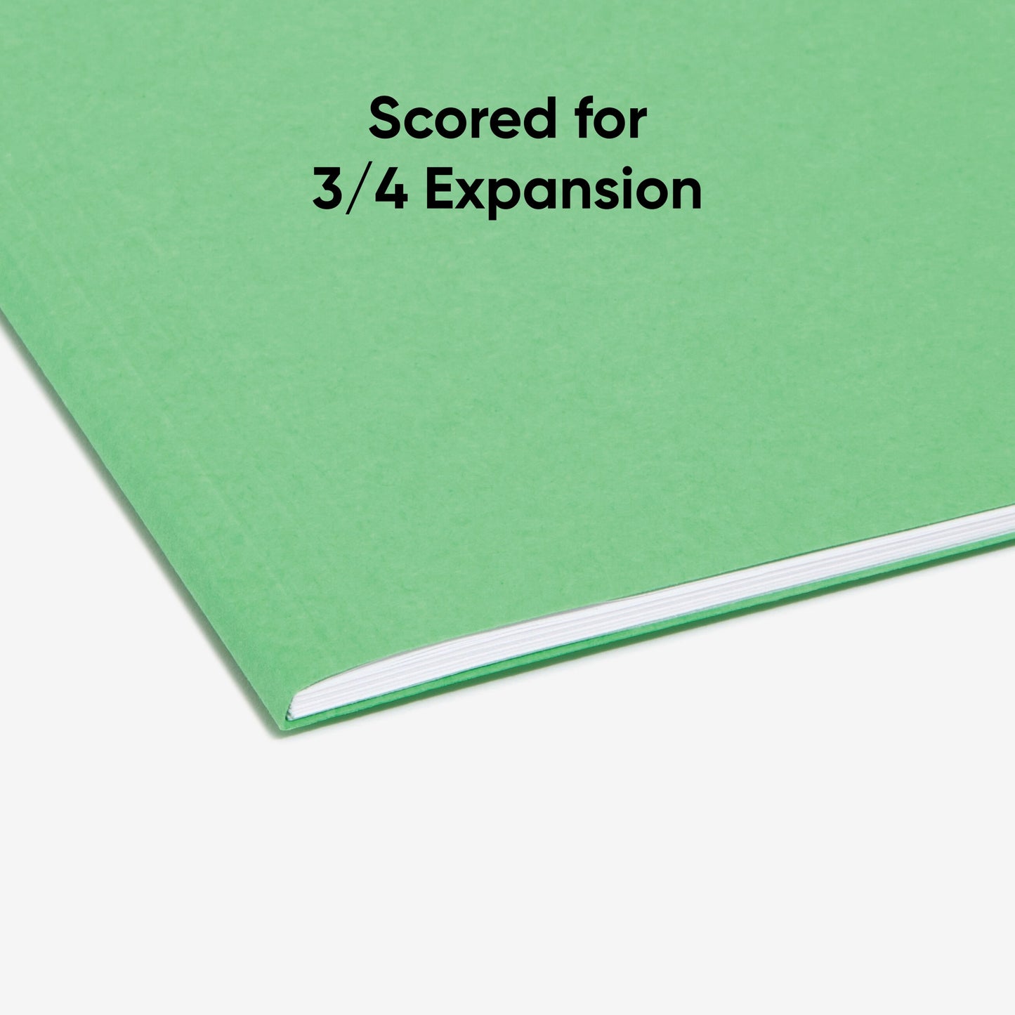 FasTab® Hanging File Folders, 1/3-Cut Tab, Green Color, Letter Size, Set of 20, 086486640985