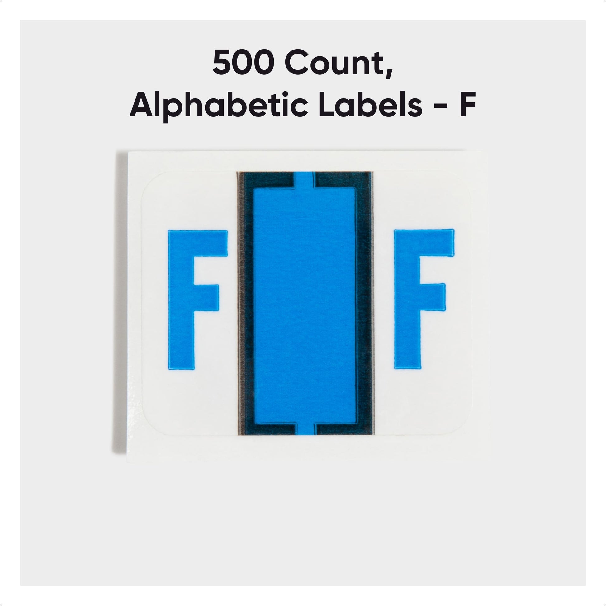 BCCR Bar Style Color-Coded Alphabetic Labels, A-Z Rolls, Blue Color, 1-1/4" X 1" Size, Set of 50, 086486670760