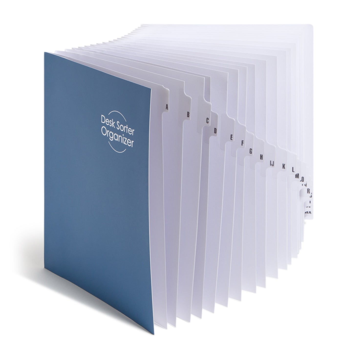Desk File/Sorters, Dark Blue Color, Letter Size, Set of 1, 086486892827