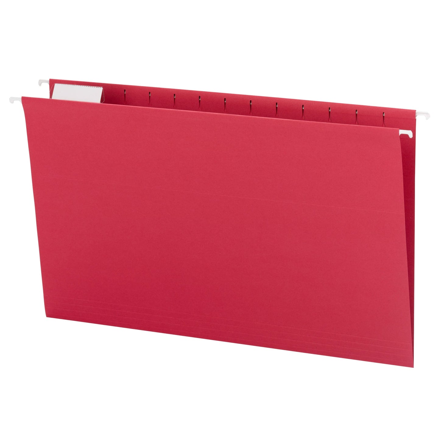 Standard Hanging File Folders with 1/5-Cut Tabs, Red Color, Legal Size, Set of 25, 086486641678