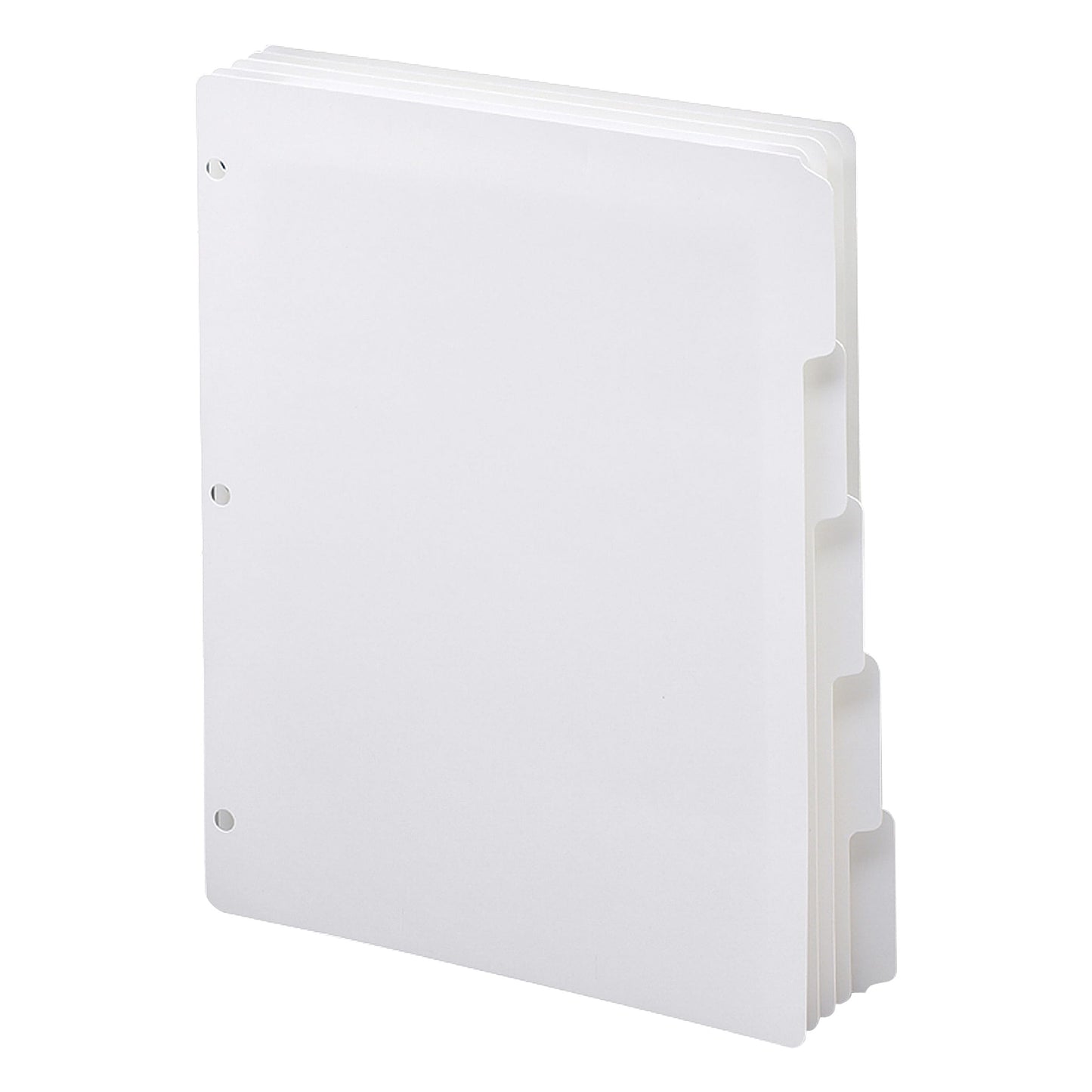 Three-Ring Binder Index Dividers, 20 Sets of 5 Dividers Each, 1/5-Cut Tabs, White Color, Letter Size, Set of 5, 30086486894150