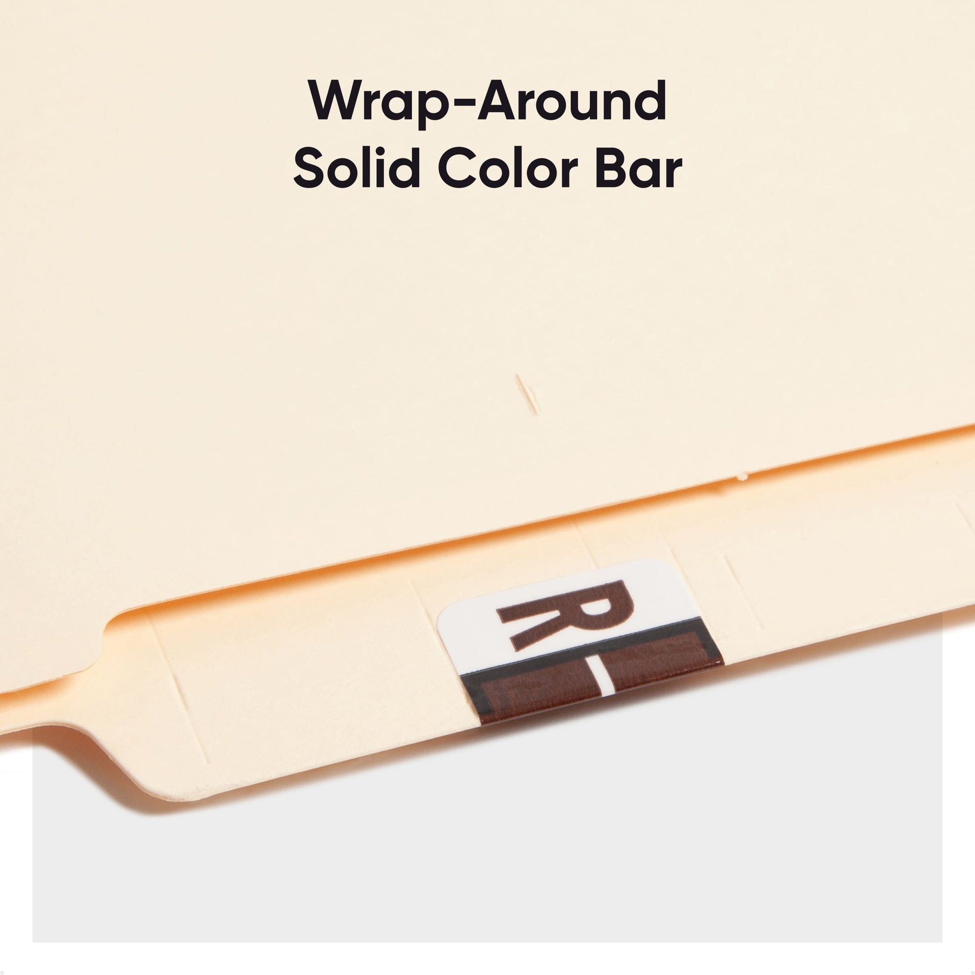 BCCR Bar Style Color-Coded Alphabetic Labels, A-Z Rolls, Brown Color, 1-1/4" X 1" Size, Set of 50, 086486670883