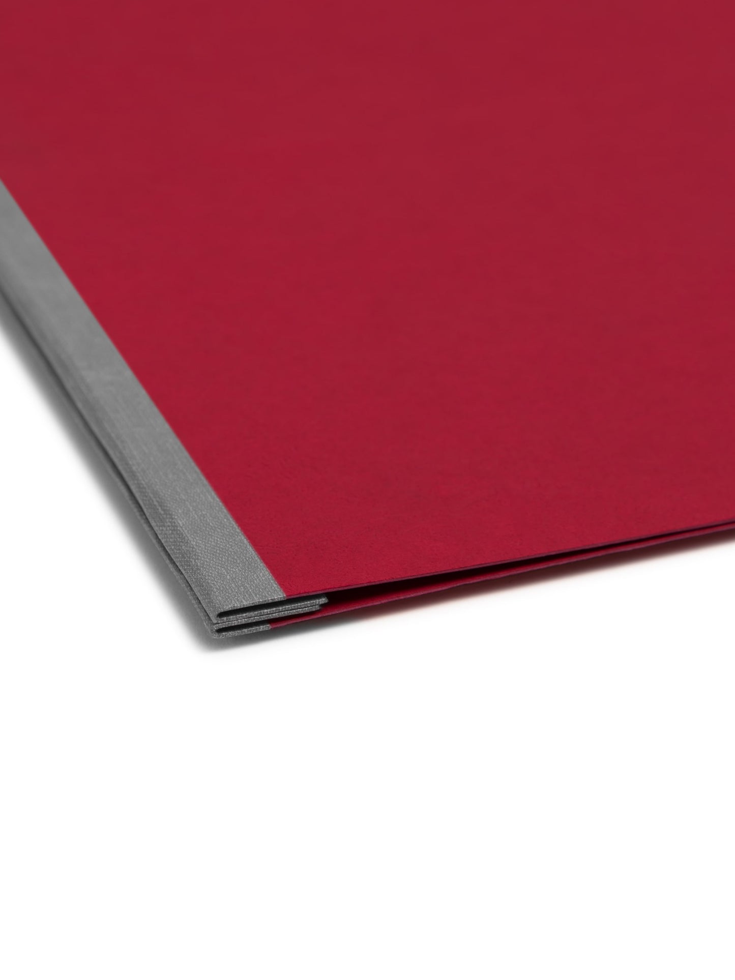 Premium Pressboard Report Covers, 8 1/2-inch Metal Prong Side Fastener with Compressor, 3-inch Expansion, Bright Red Color, Letter Size,