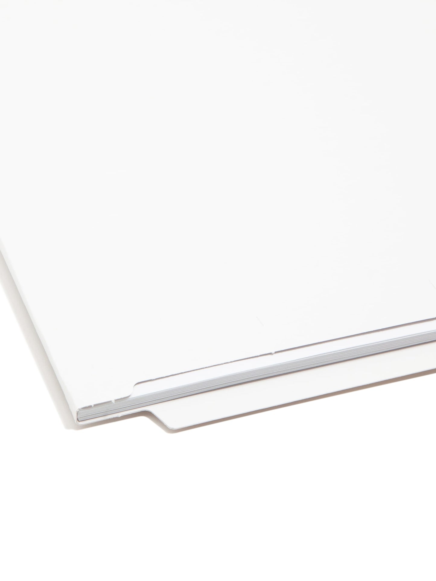Shelf-Master® Reinforced End Tab Fastener File Folders, Straight-Cut Tab, White Color, Letter Size, Set of 50, 086486258401