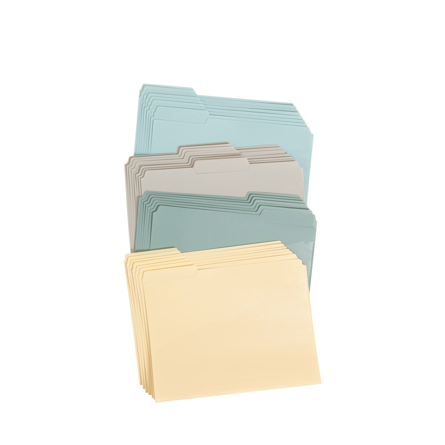 Poly Slash-Pocket File Folders, Twilight Color, Letter Size, Set of 1, 086486105446