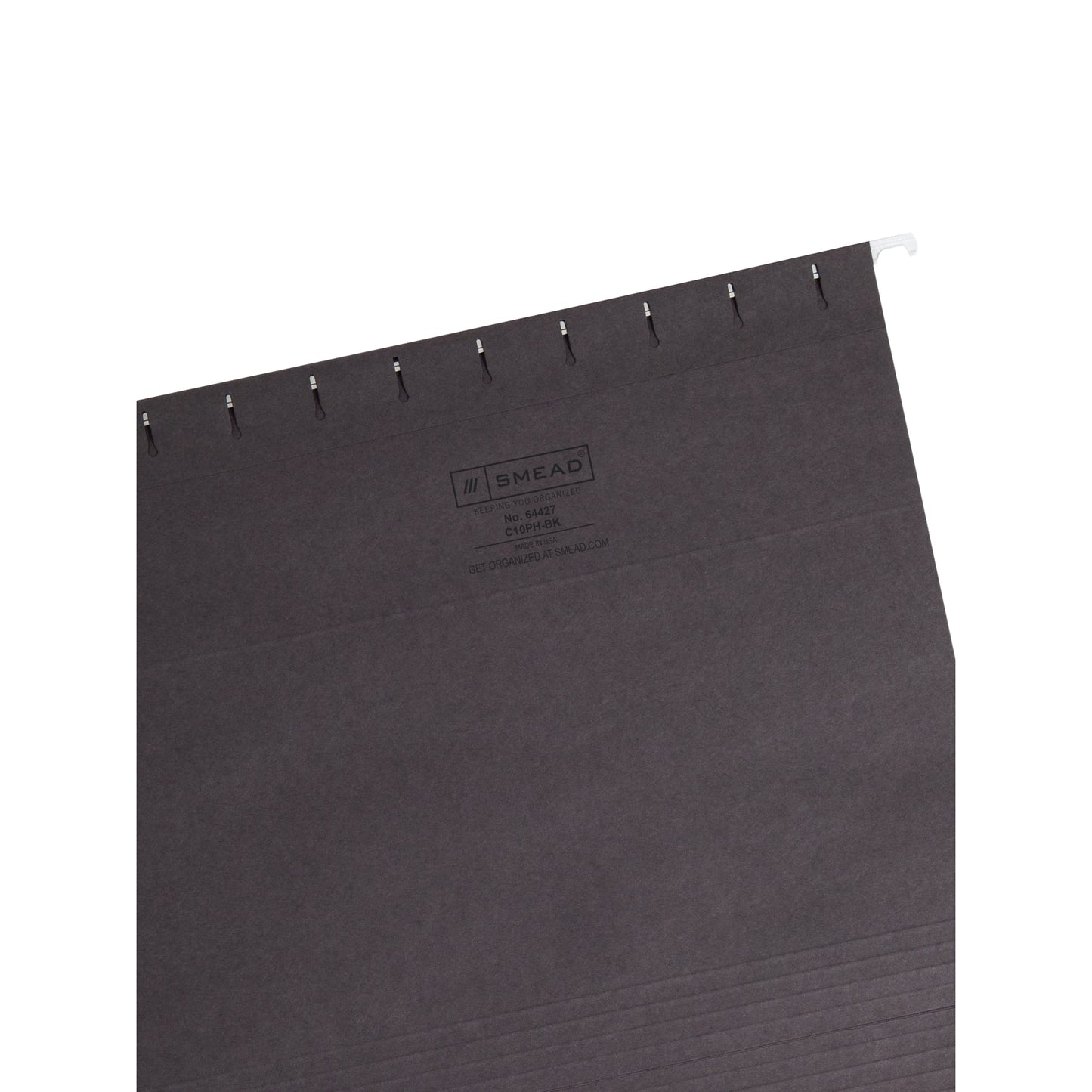 Standard Hanging File Folders, Black Color, Letter Size, Set of 25, 086486644273