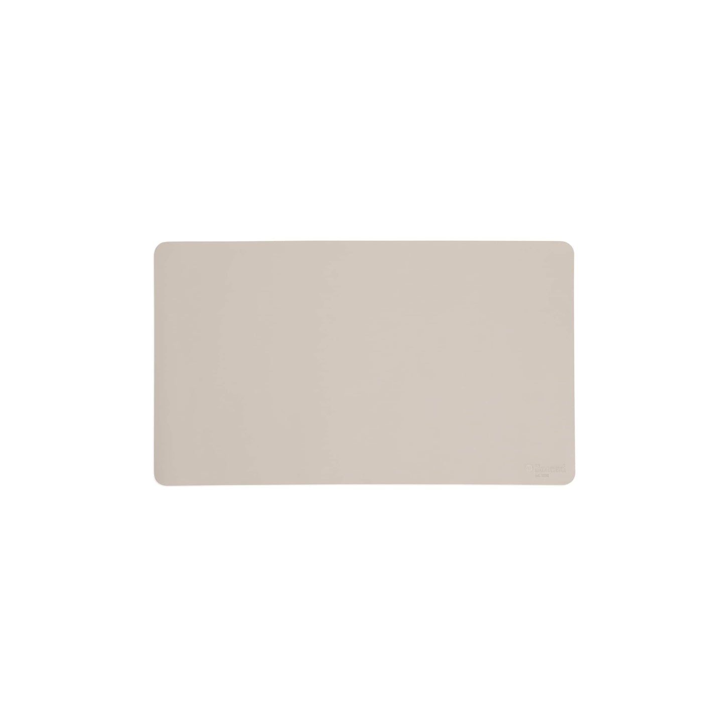 Vegan Leather Desk Pad, Sandstone Color, 23.6"X13.7" Size, Set of 1, 086486648363