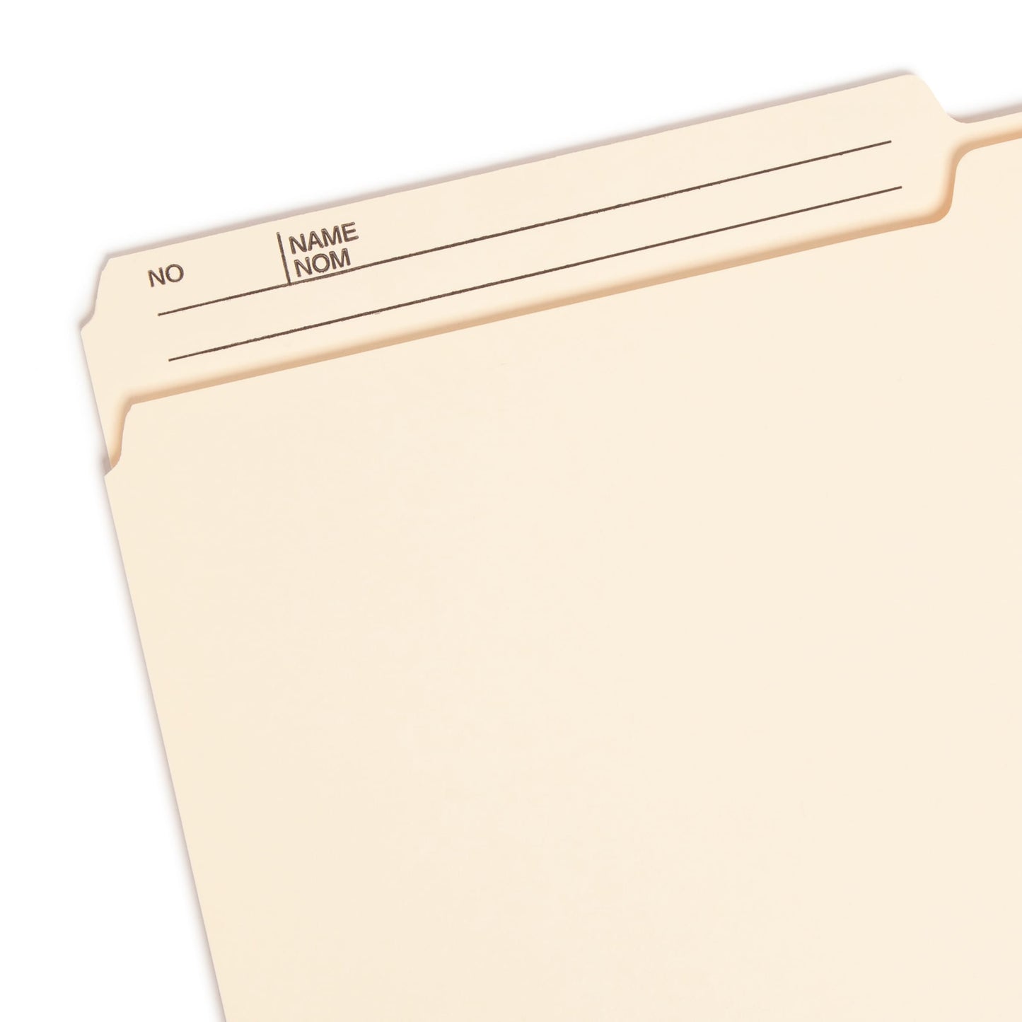 Heavyweight Reversible Printed Tab File Folders, 1/2-Cut Tab, Manila Color, Legal Size, Set of 100, 086486154451