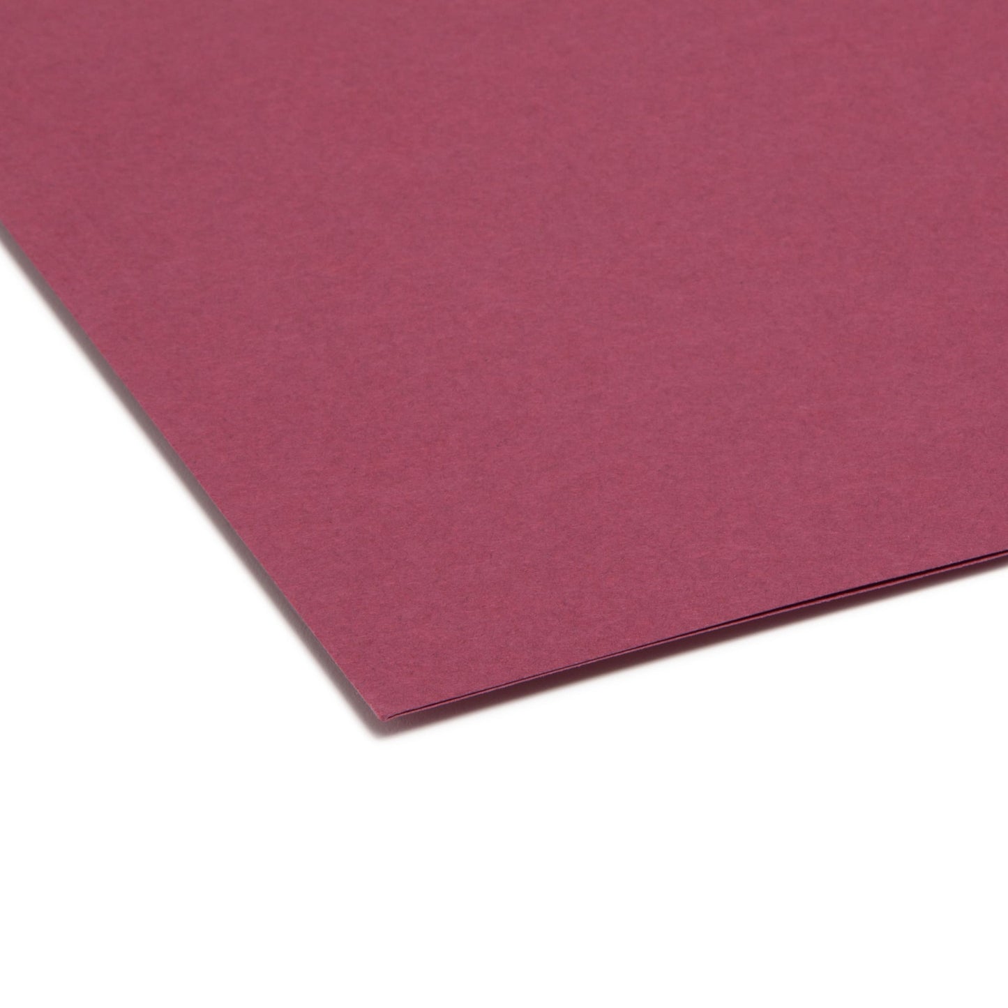 Standard File Folders, 1/3-Cut Tab, Maroon Color, Letter Size, Set of 100, 086486130936