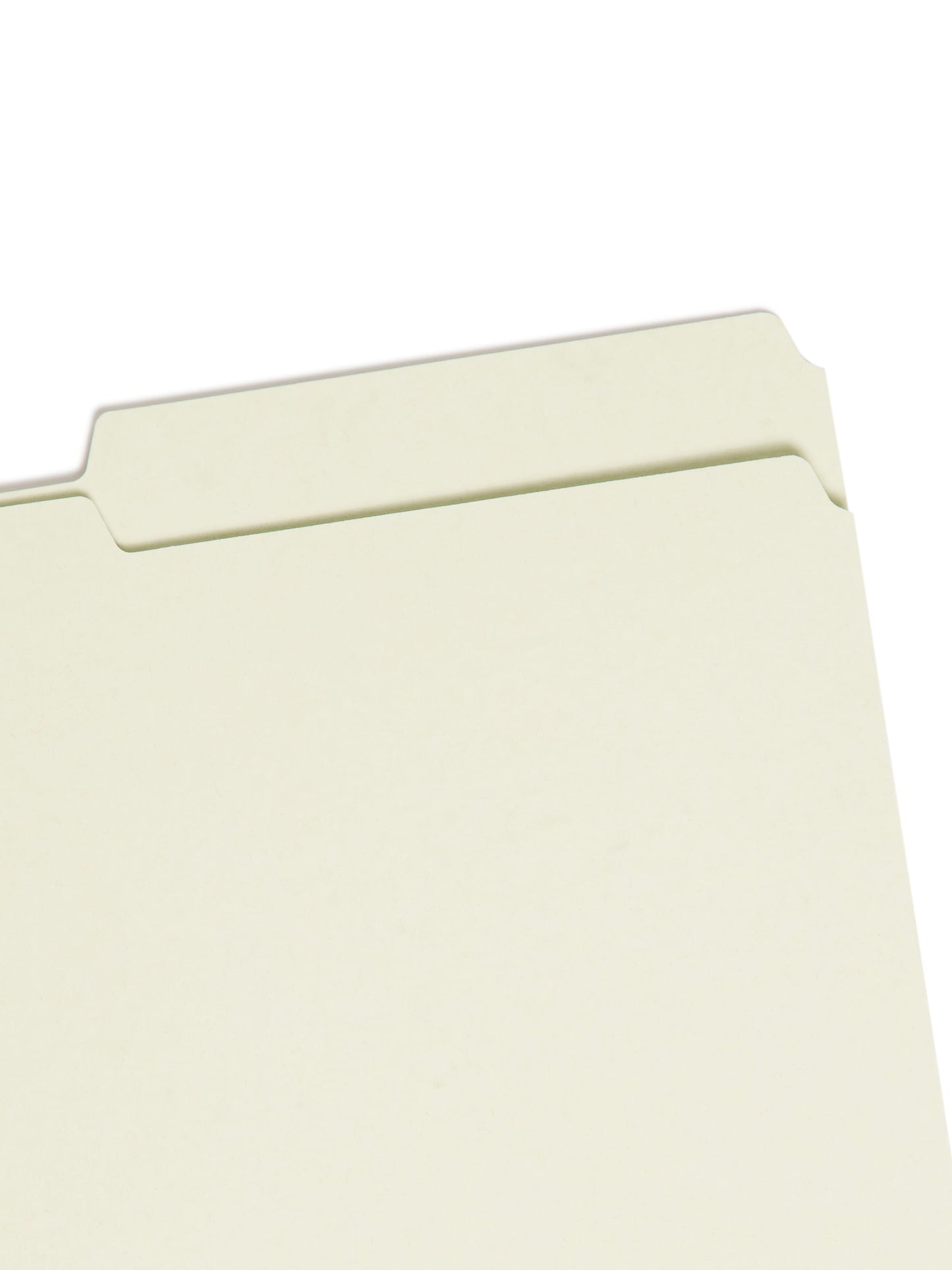 SafeSHIELD® Pressboard Fastener File Folders, 2 inch Expansion, 2/5-Cut Right Tab, Gray/Green Color, Legal Size,