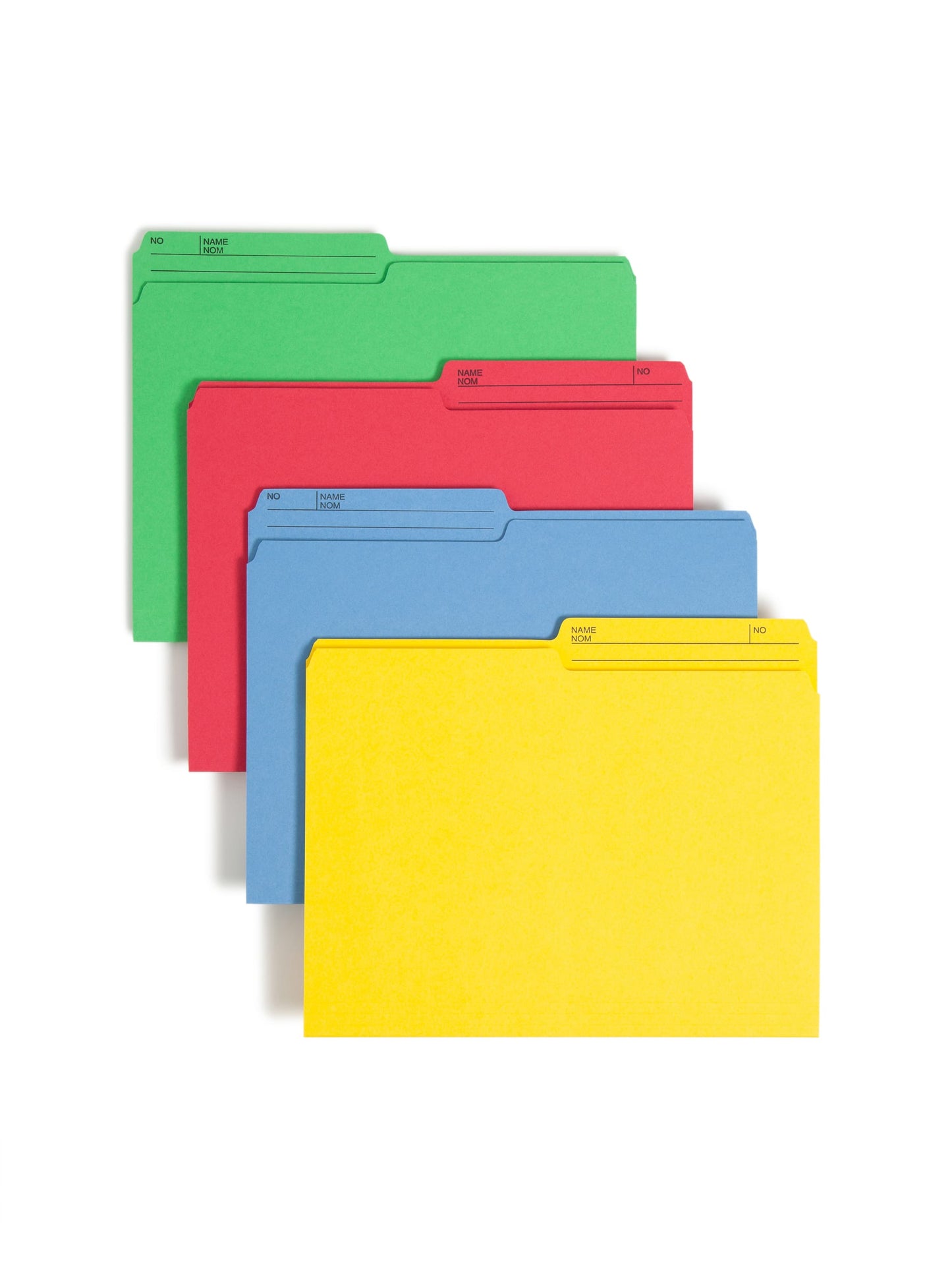 WaterShed®/CutLess® Reversible Printed Tab File Folders, Assorted Colors Color, Letter Size, 086486119580