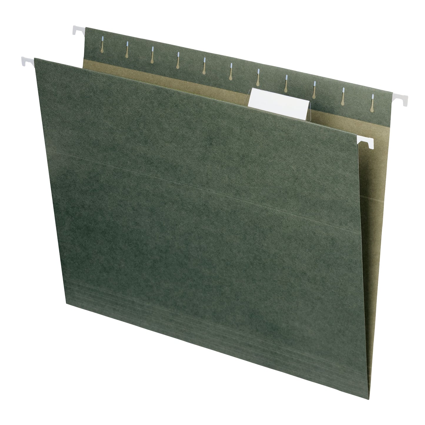 Standard Hanging File Folders with 1/5-Cut Tabs, Standard Green Color, Letter Size, Set of 25, 086486640558