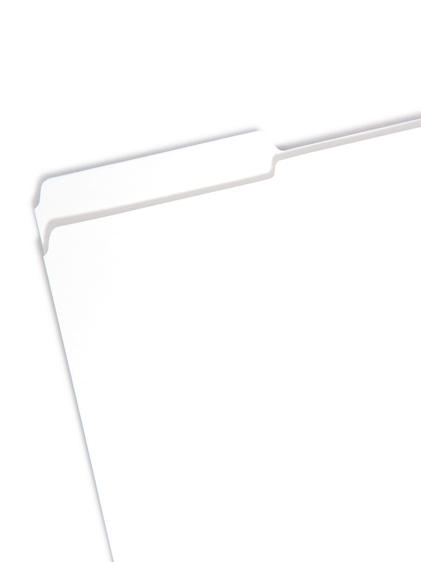 Reinforced Tab File Folders, 1/3-Cut Tab, White Color, Legal Size, Set of 100, 086486178341