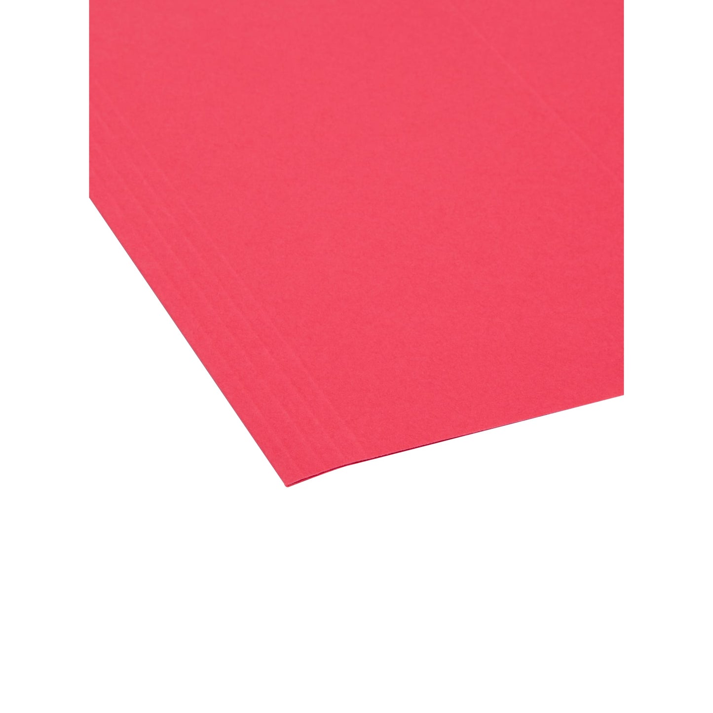 Standard Hanging File Folders, Red Color, Letter Size, Set of 25, 086486644389