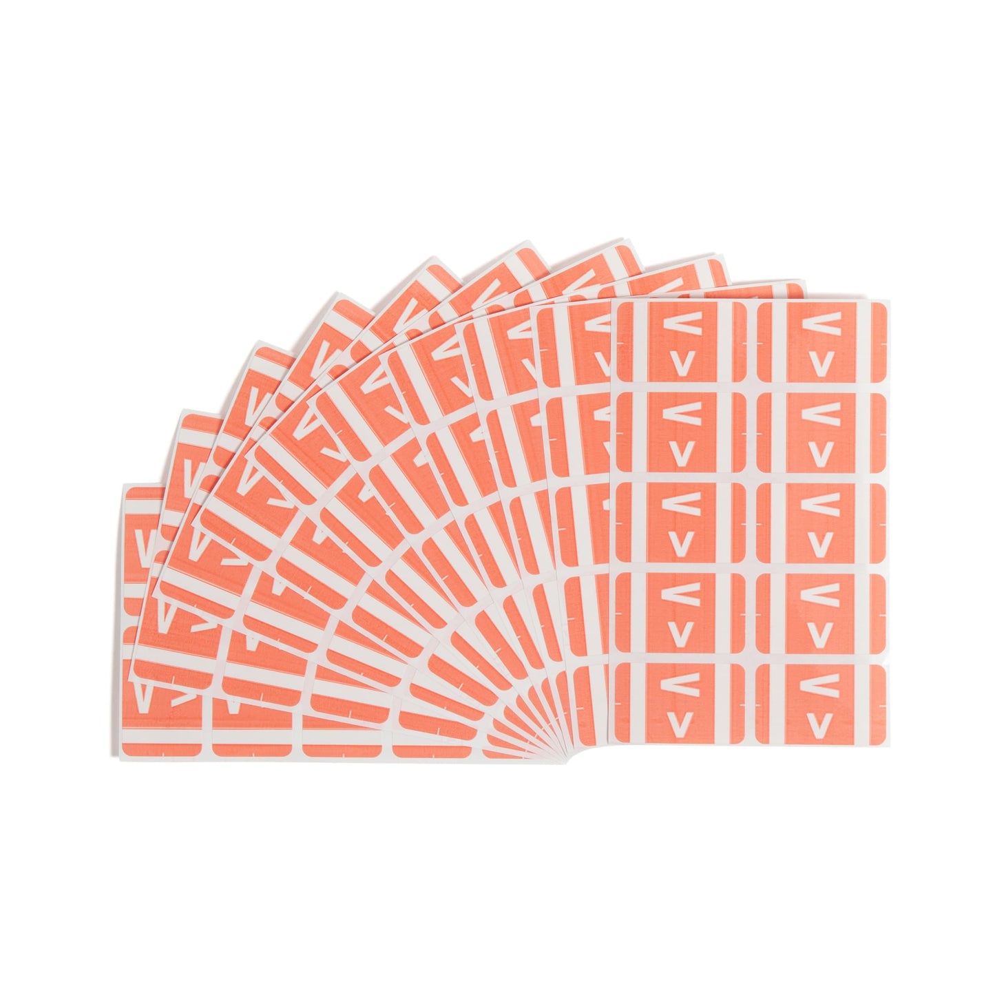 AlphaZ® ACCS Color Coded Alphabetic Labels - Sheets, Pink Color, 1" X 1-5/8" Size, Set of 100, 086486671927