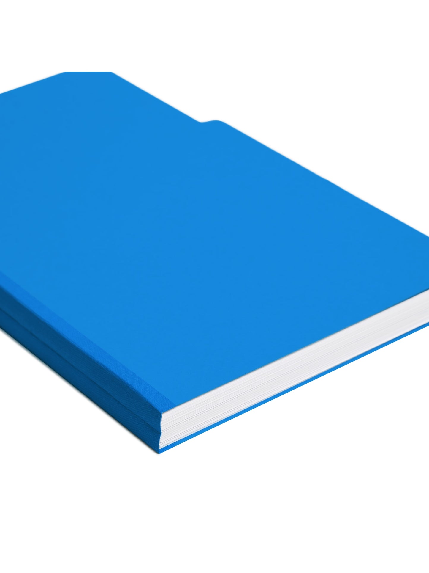 Pressboard File Folder, 1 inch Expansion, 1/3-Cut Tab, Dark Blue Color, Legal Size,