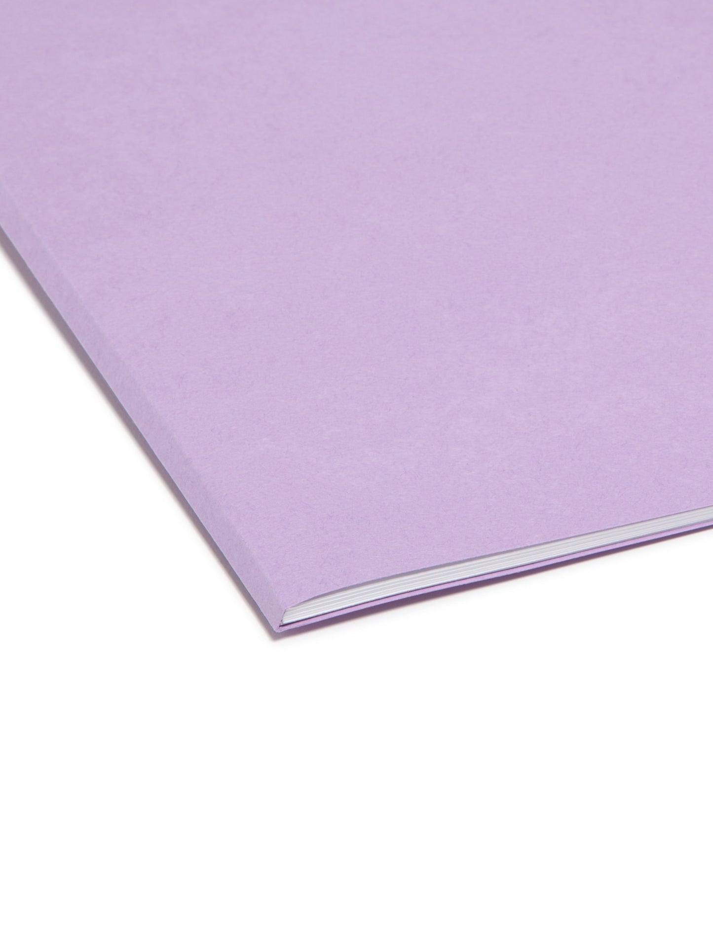 Standard File Folders, Straight-Cut Tab, Lavender Color, Letter Size, Set of 100, 086486109406