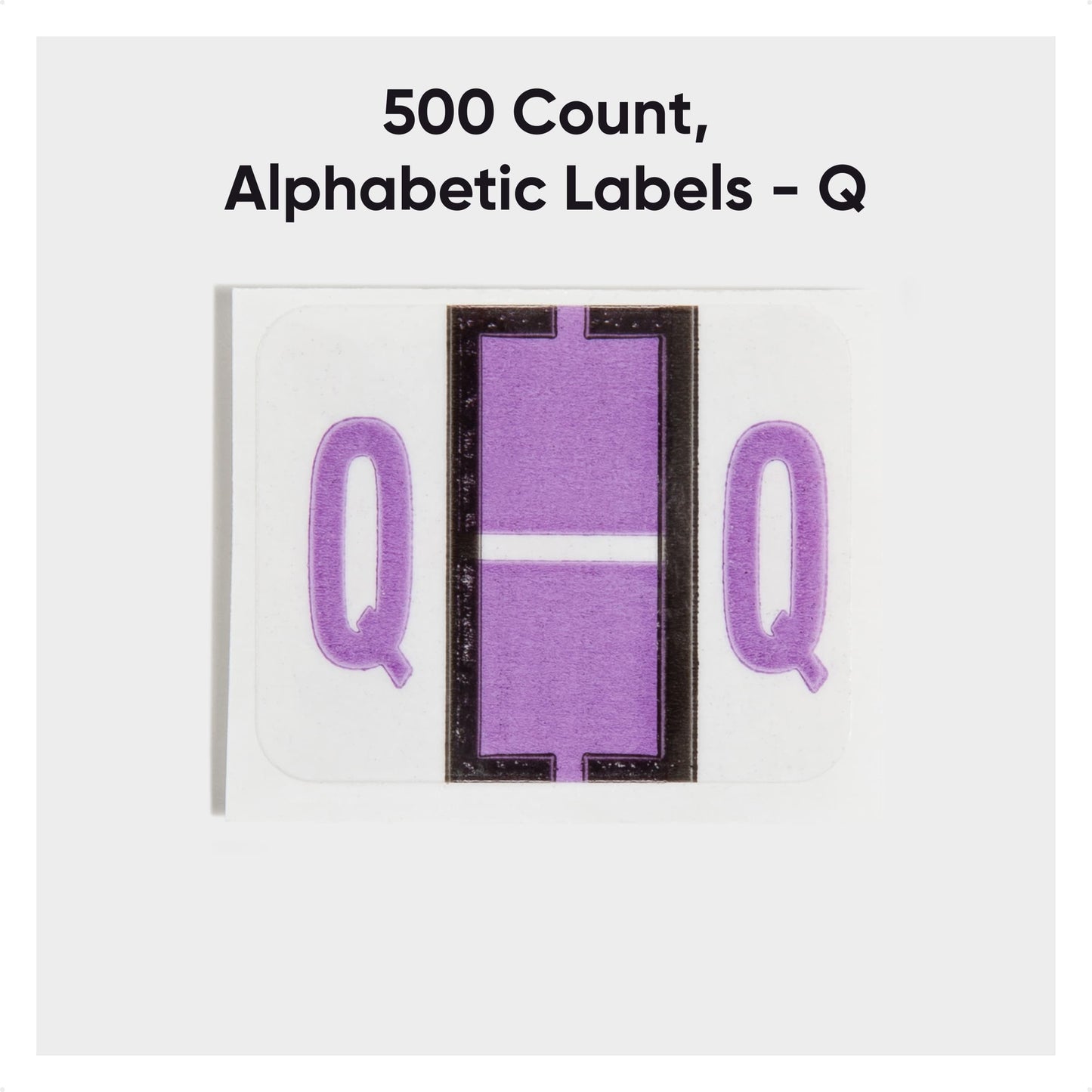 BCCR Bar Style Color-Coded Alphabetic Labels, A-Z Rolls, Lavender Color, 1-1/4" X 1" Size, Set of 50, 086486670876