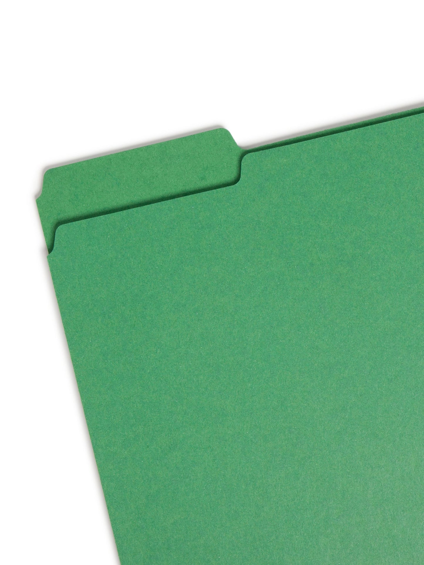 Pressboard File Folder, 1 inch Expansion, 1/3-Cut Tab, Green Color, Letter Size, Set of 25, 086486215466