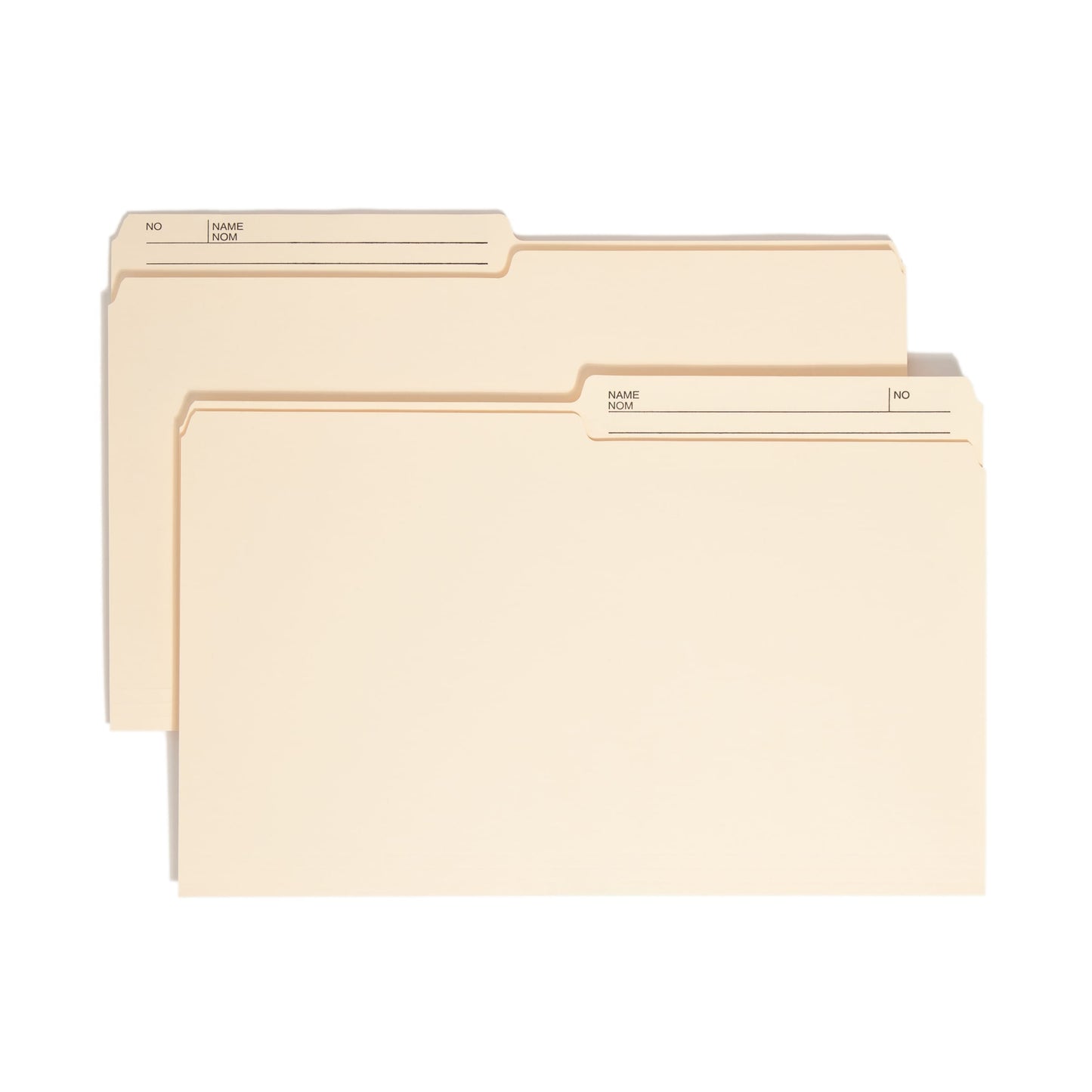 WaterShed®/CutLess® Reversible Printed Tab File Folders, Manila Color, Legal Size, Set of 100, 086486153904