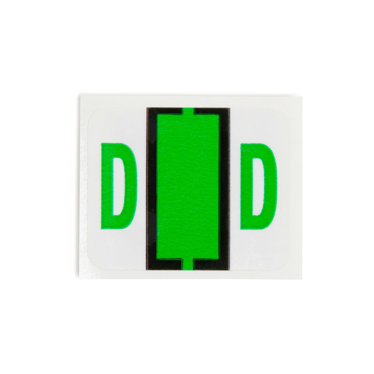 BCCR Bar Style Color-Coded Alphabetic Labels, A-Z Rolls, Light Green Color, 1-1/4" X 1" Size, Set of 50, 086486670746