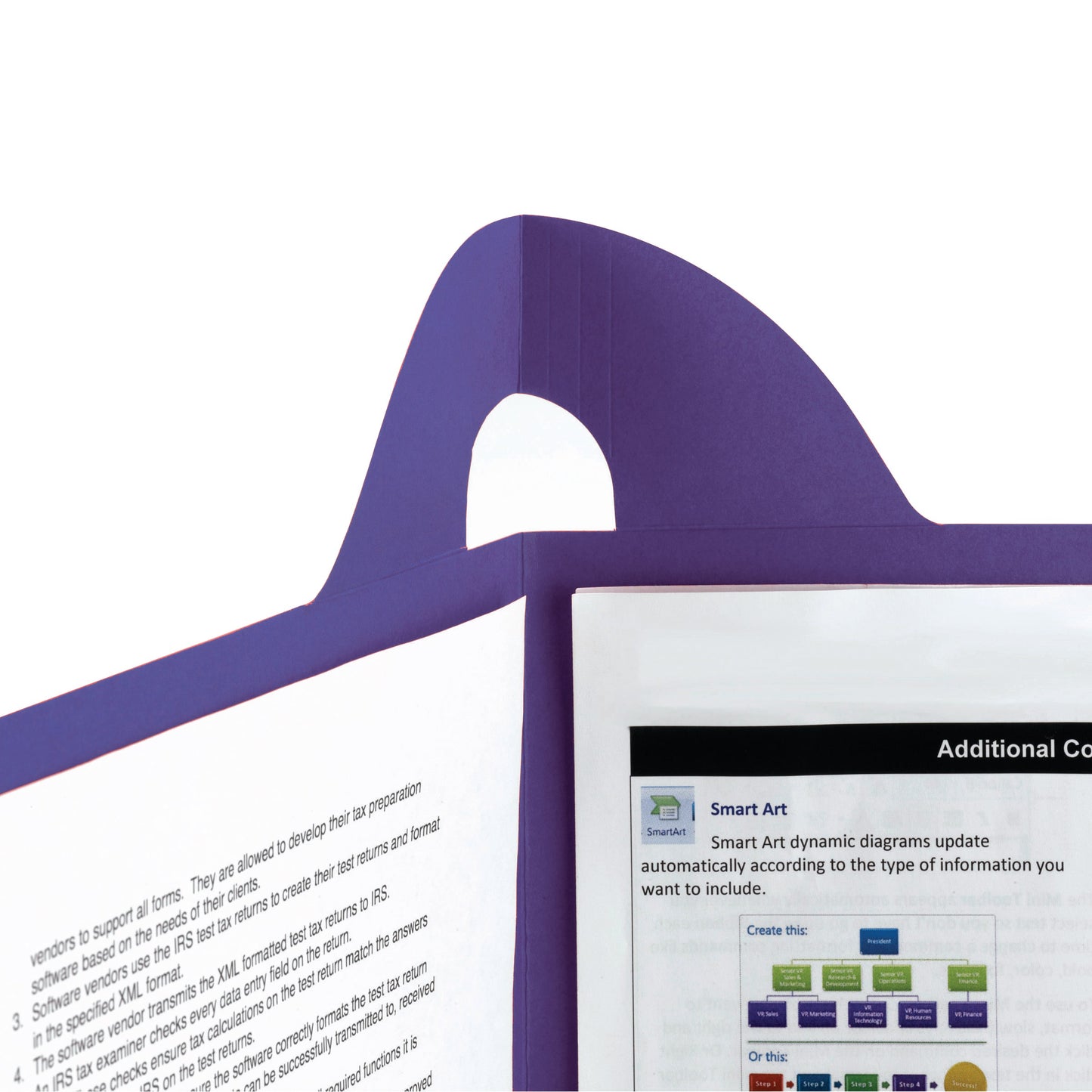 Lockit® Two-Pocket Folders, Purple Color, Letter Size, Set of 25, 30086486879430
