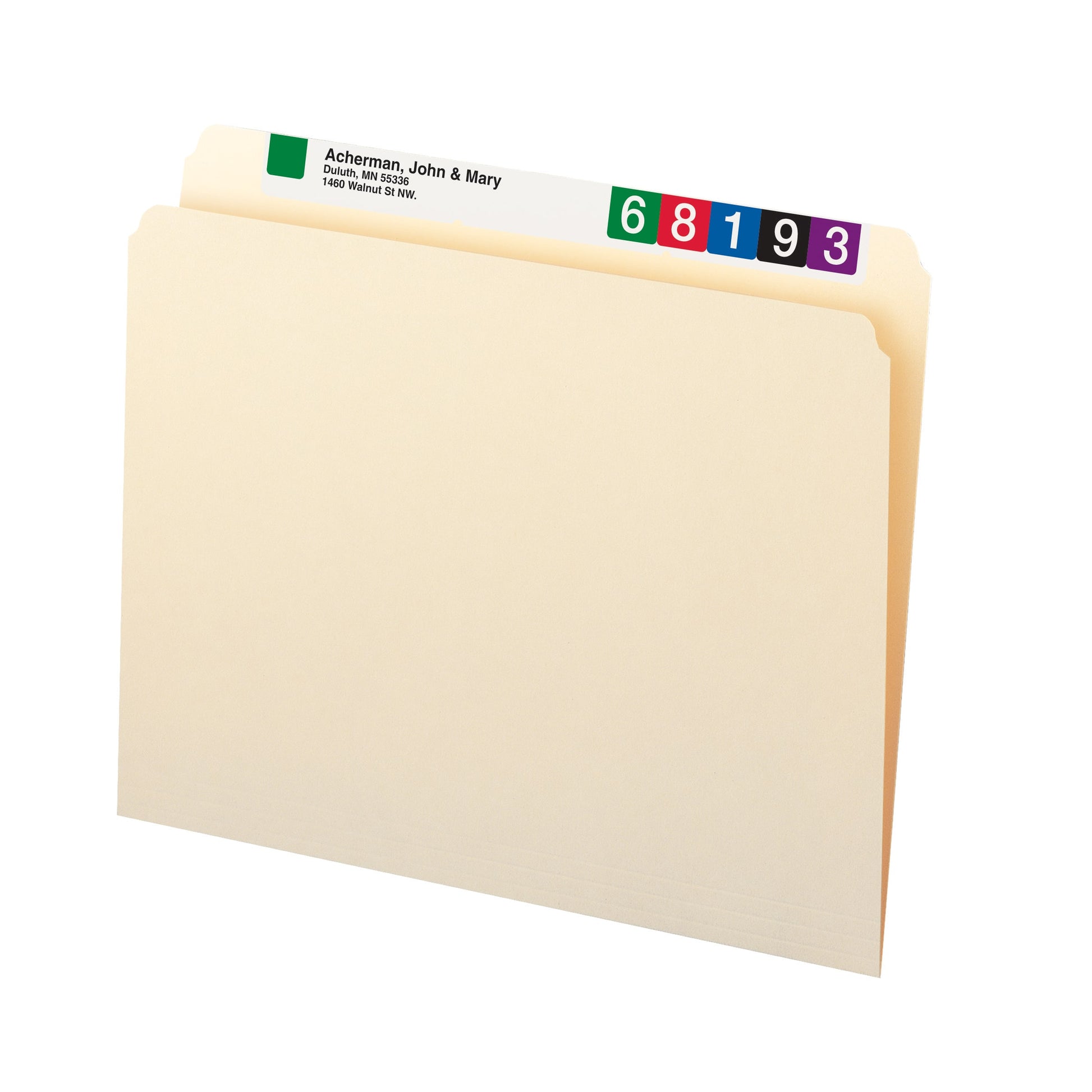 Standard File Folders, Straight-Cut Tab, Manila Color, Letter Size, Set of 100, 086486103008