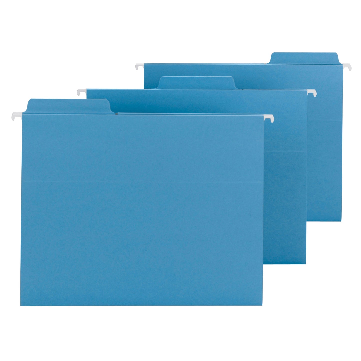 FasTab® Hanging File Folders, 1/3-Cut Tab, Blue Color, Letter Size, Set of 20, 086486640992