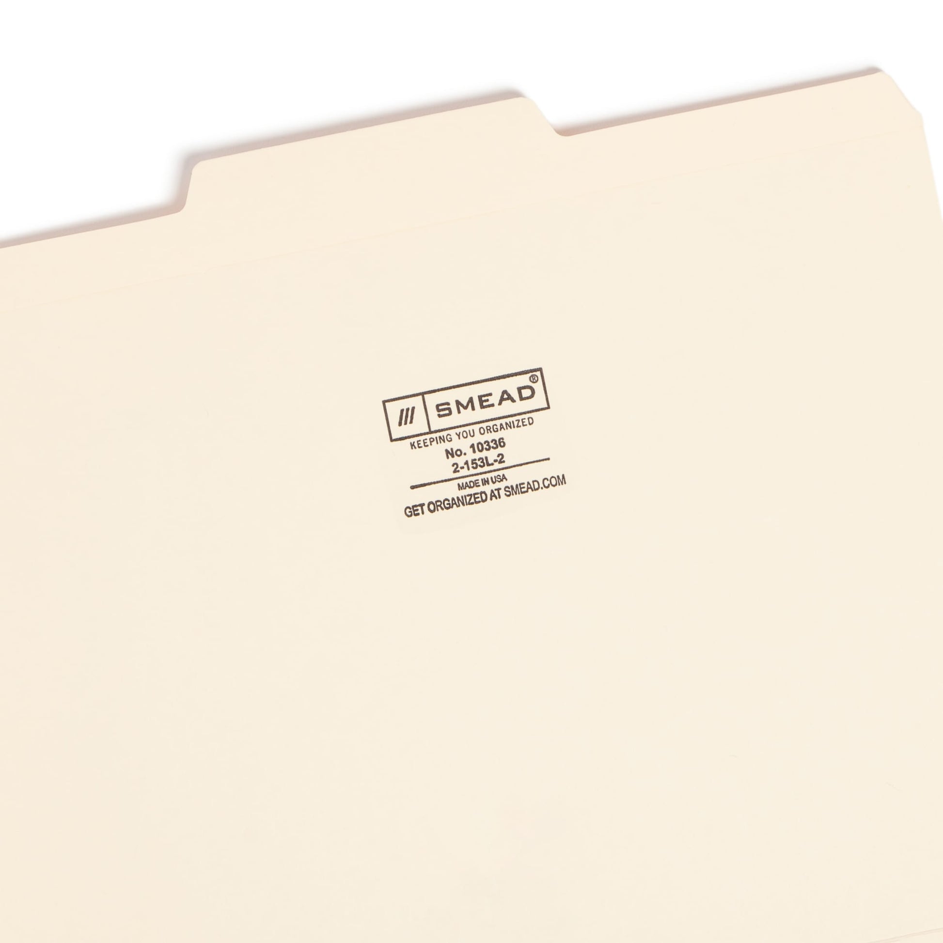 Reinforced Tab File Folders, 1/3-Cut Center Tab, Manila Color, Letter Size, Set of 100, 086486103367