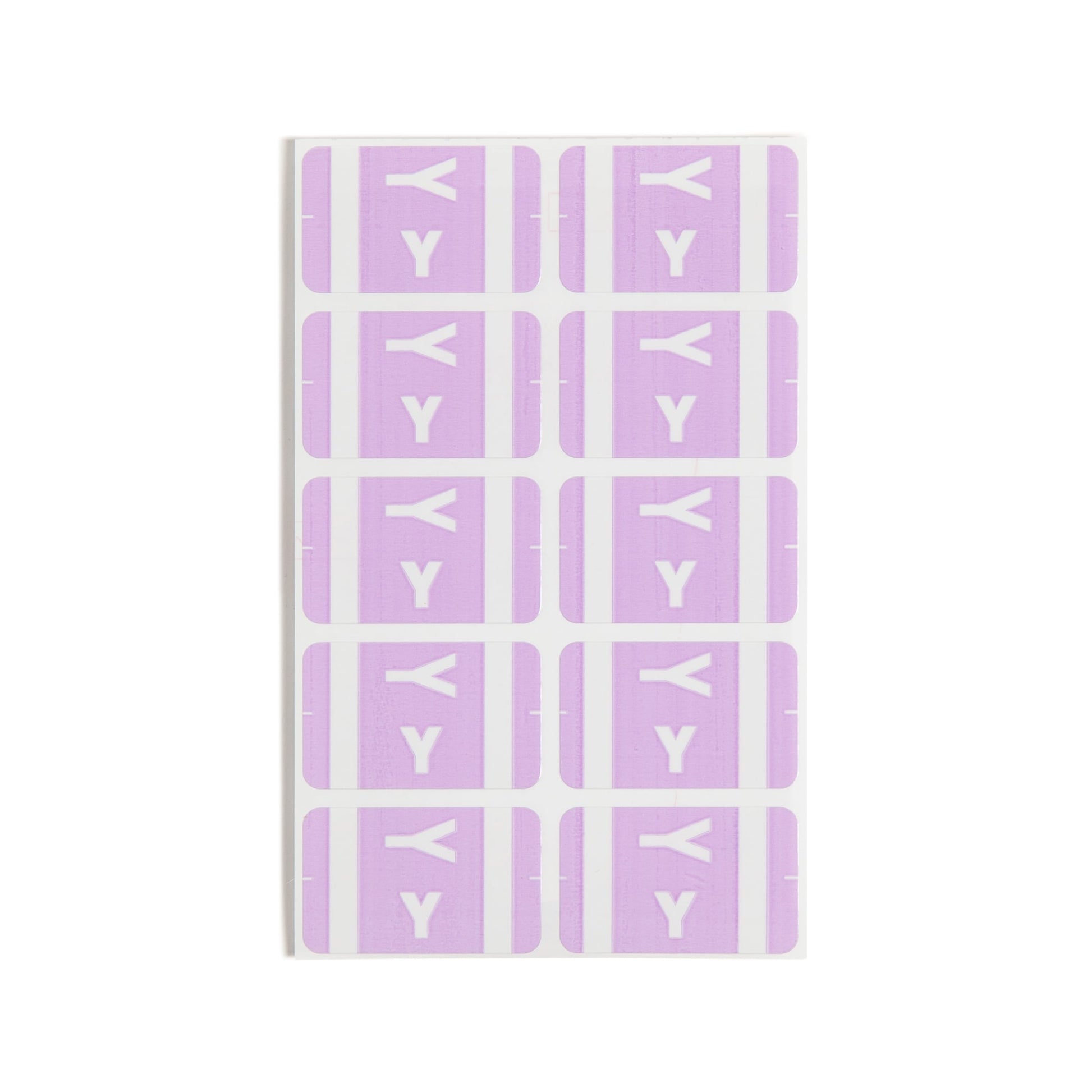 AlphaZ® ACCS Color Coded Alphabetic Labels - Sheets, Lavender Color, 1" X 1-5/8" Size, Set of 100, 086486671958