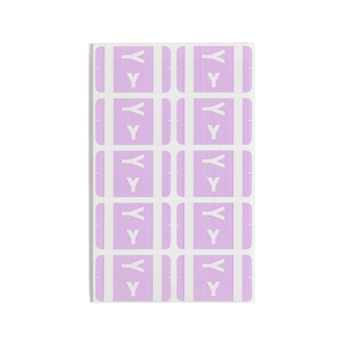 AlphaZ® ACCS Color Coded Alphabetic Labels - Sheets, Lavender Color, 1" X 1-5/8" Size, Set of 100, 086486671958