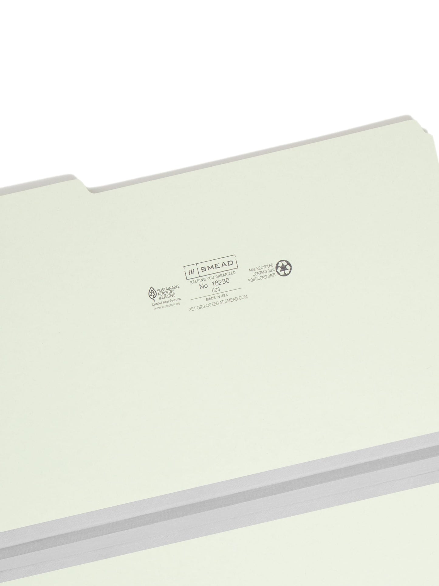 Pressboard File Folder, 1 inch Expansion, 1/3-Cut Tab, Gray/Green Color, Legal Size, Set of 25, 086486182300