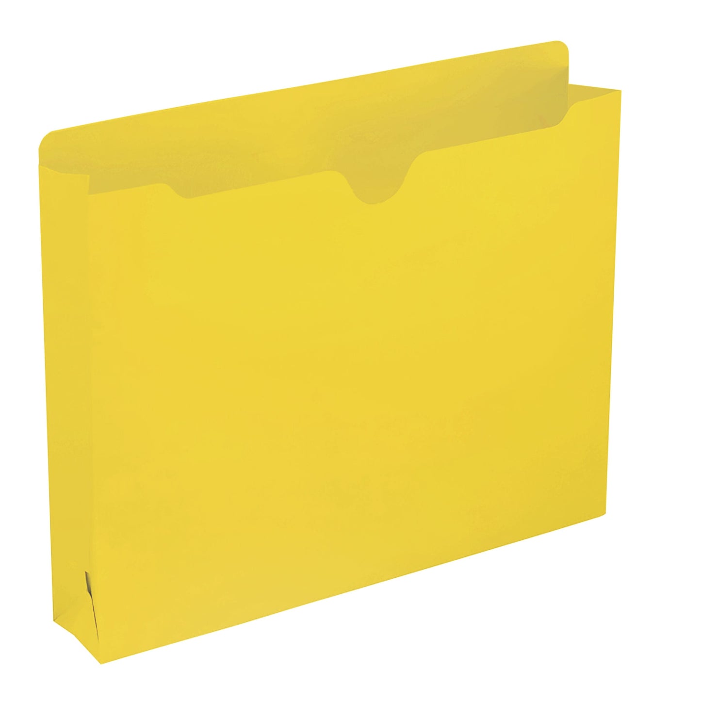 Colored File Jackets, Reinforced Straight-Cut Tab, 2 inch Expansion, Yellow Color, Letter Size, Set of 50, 30086486755710