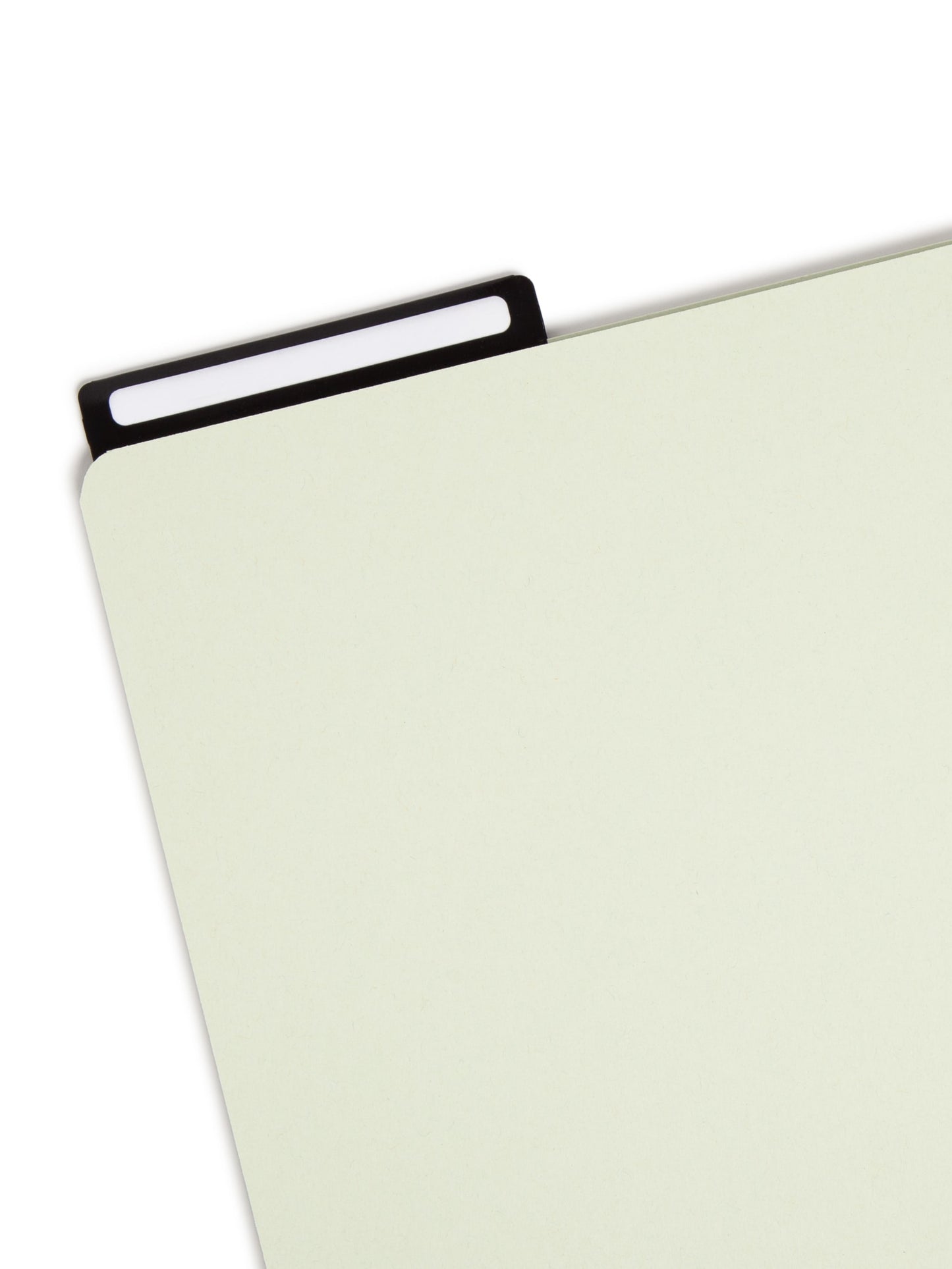 Pressboard File Folder, 1/3-Cut Tab Flat Metal, 1 inch Expansion, Gray/Green Color, Letter Size,