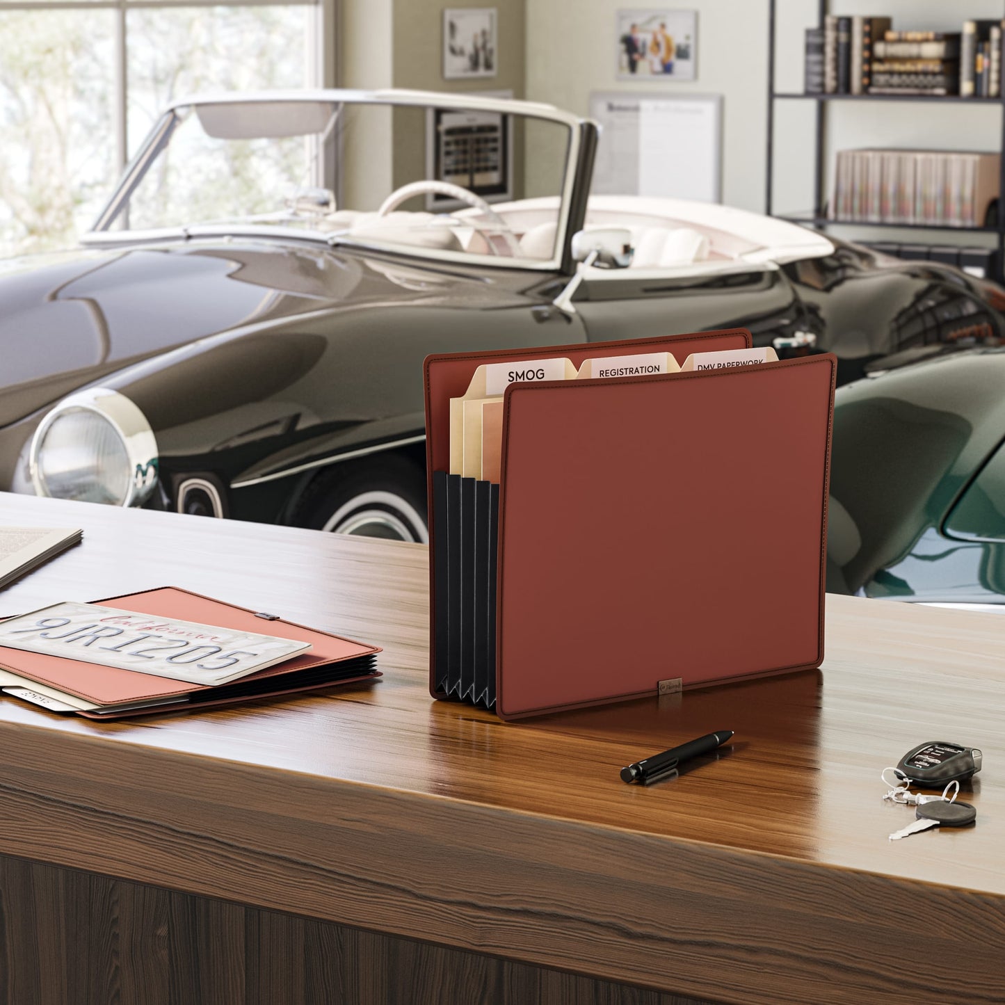 TUFF® Poly File Pockets, Straight-Cut Tab, 5-1/4 inch Expansion, Redrope Color, Letter Size, Set of 2, 086486737821