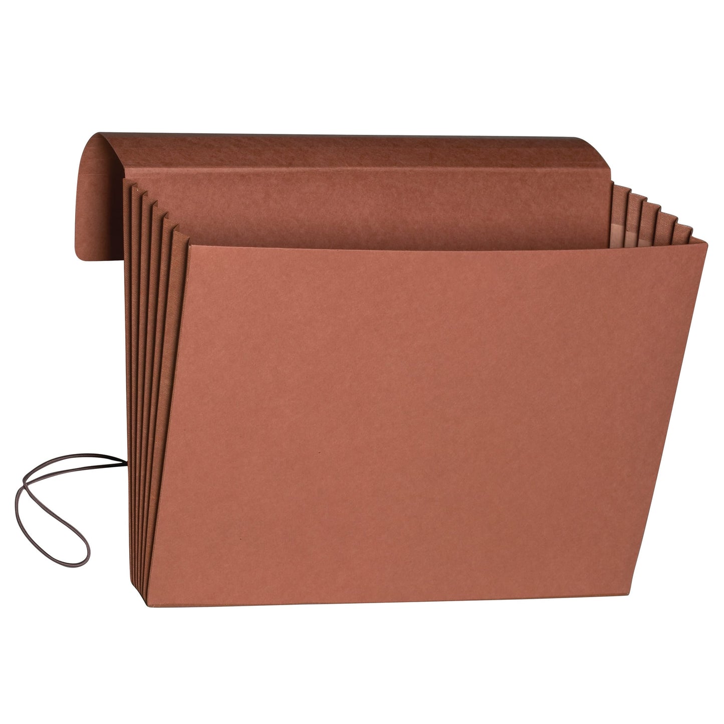 Extra Wide Expanding Wallets with Elastic Cord, 5-1/4 Inch Expansion, Redrope Color, Extra Wide Letter Size, Set of 10, 30086486711860