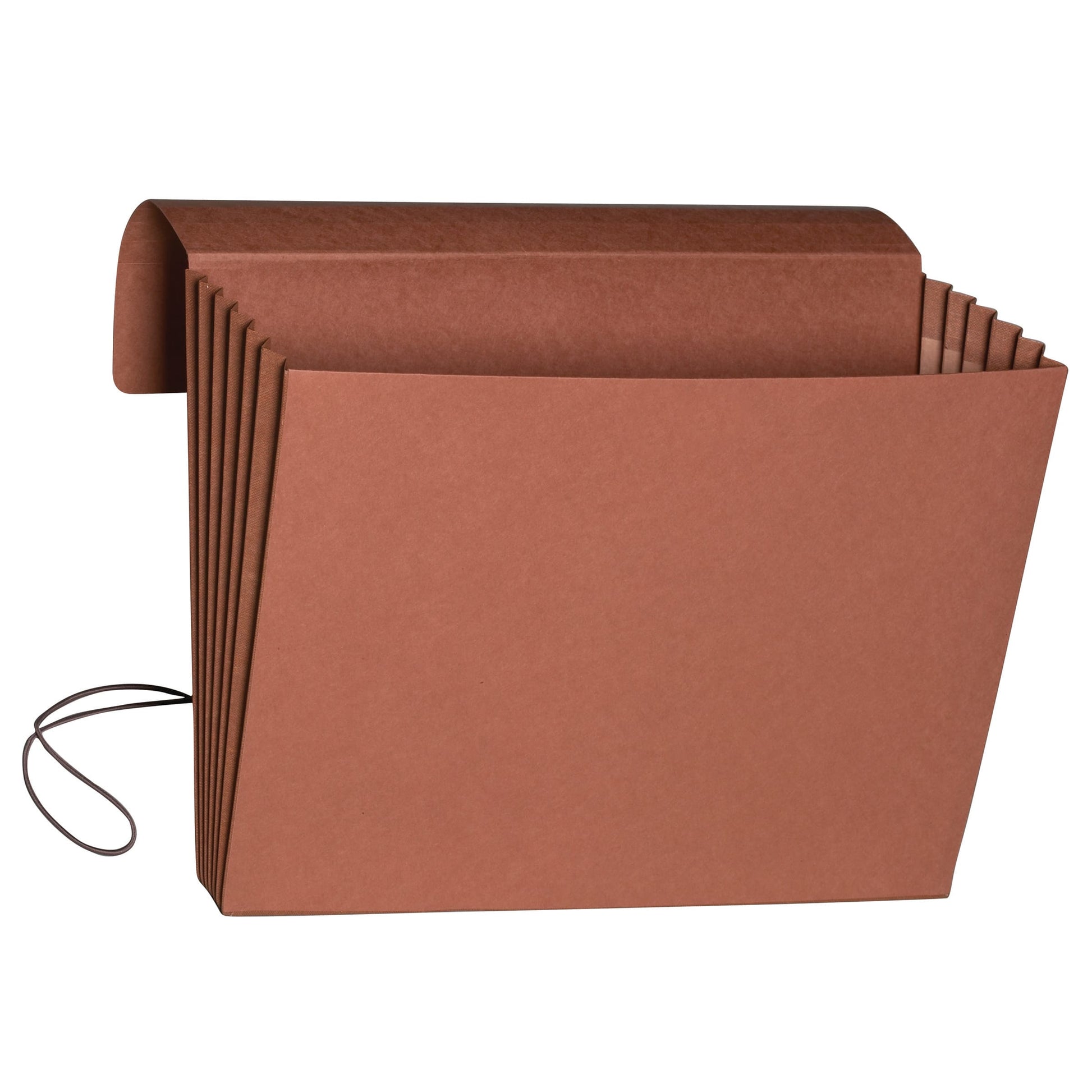 Extra Wide Expanding Wallets with Elastic Cord, 5-1/4 Inch Expansion, Redrope Color, Extra Wide Letter Size, Set of 10, 30086486711860