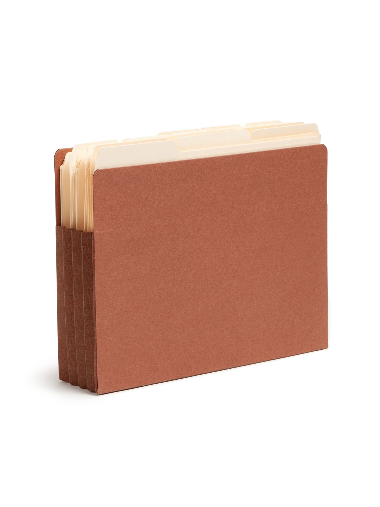 TUFF® Extra-Wide Reinforced End Tab File Pockets, Straight-Cut Tab, 3-1/2 inch Expansion, Redrope Color, Extra Wide Letter Size, Set of 10, 30086486737808