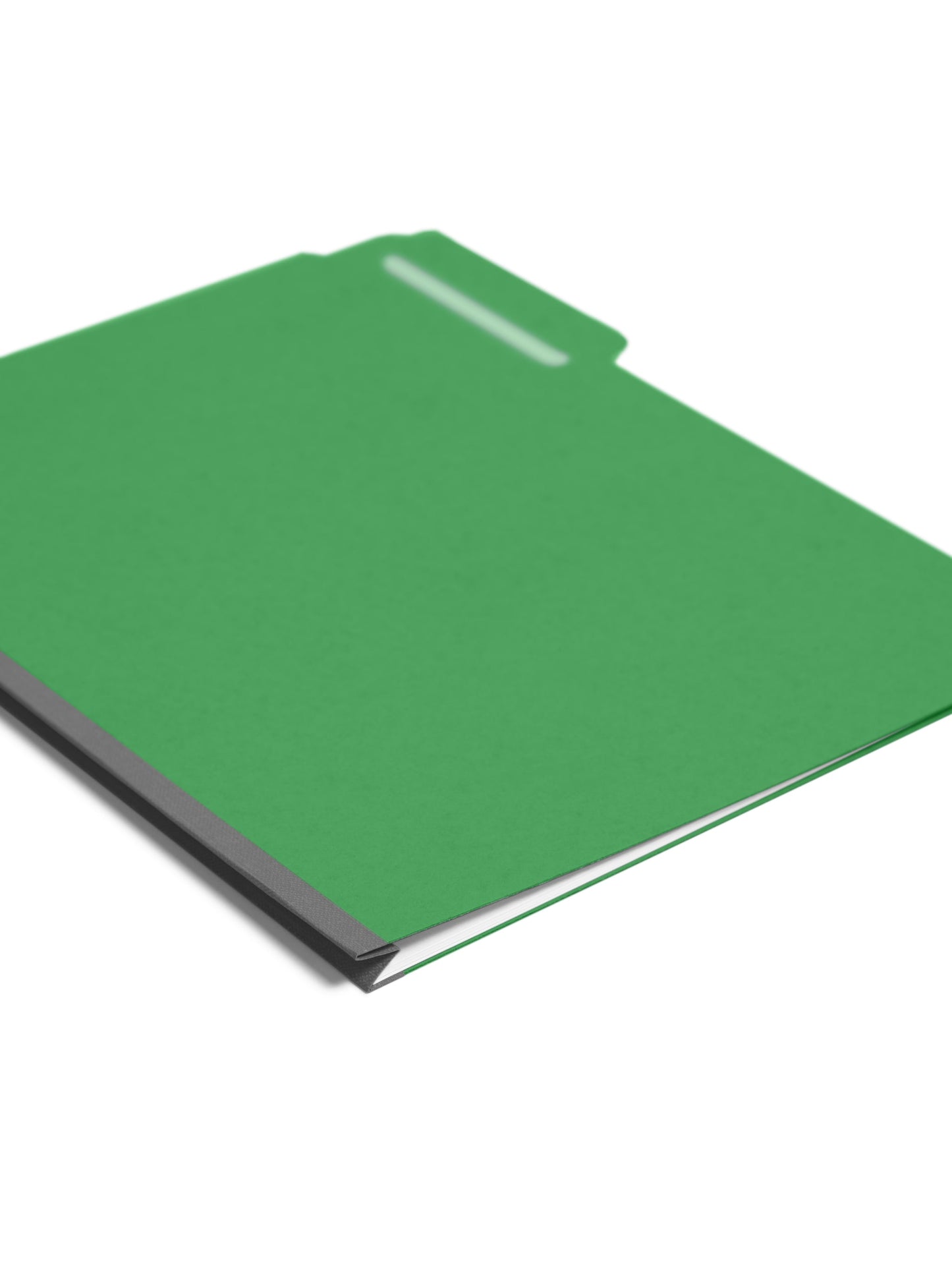 Pressboard File Folder, 1 inch Expansion, 1/3-Cut Tab, Green Color, Letter Size, Set of 25, 086486215466