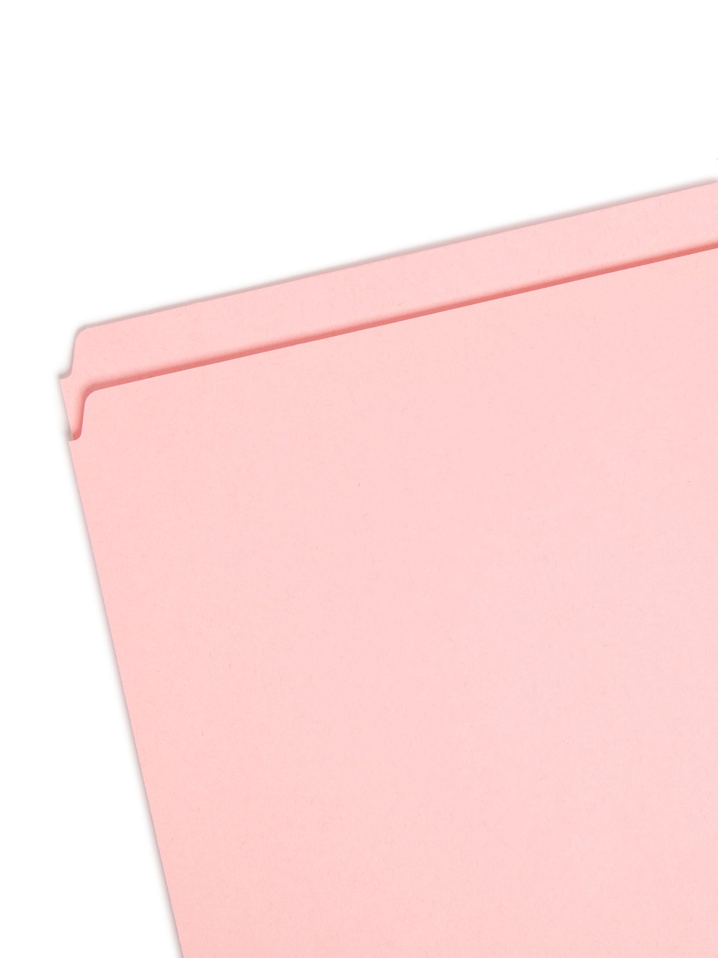 Standard File Folders, Straight-Cut Tab, Pink Color, Letter Size, Set of 100, 086486109420